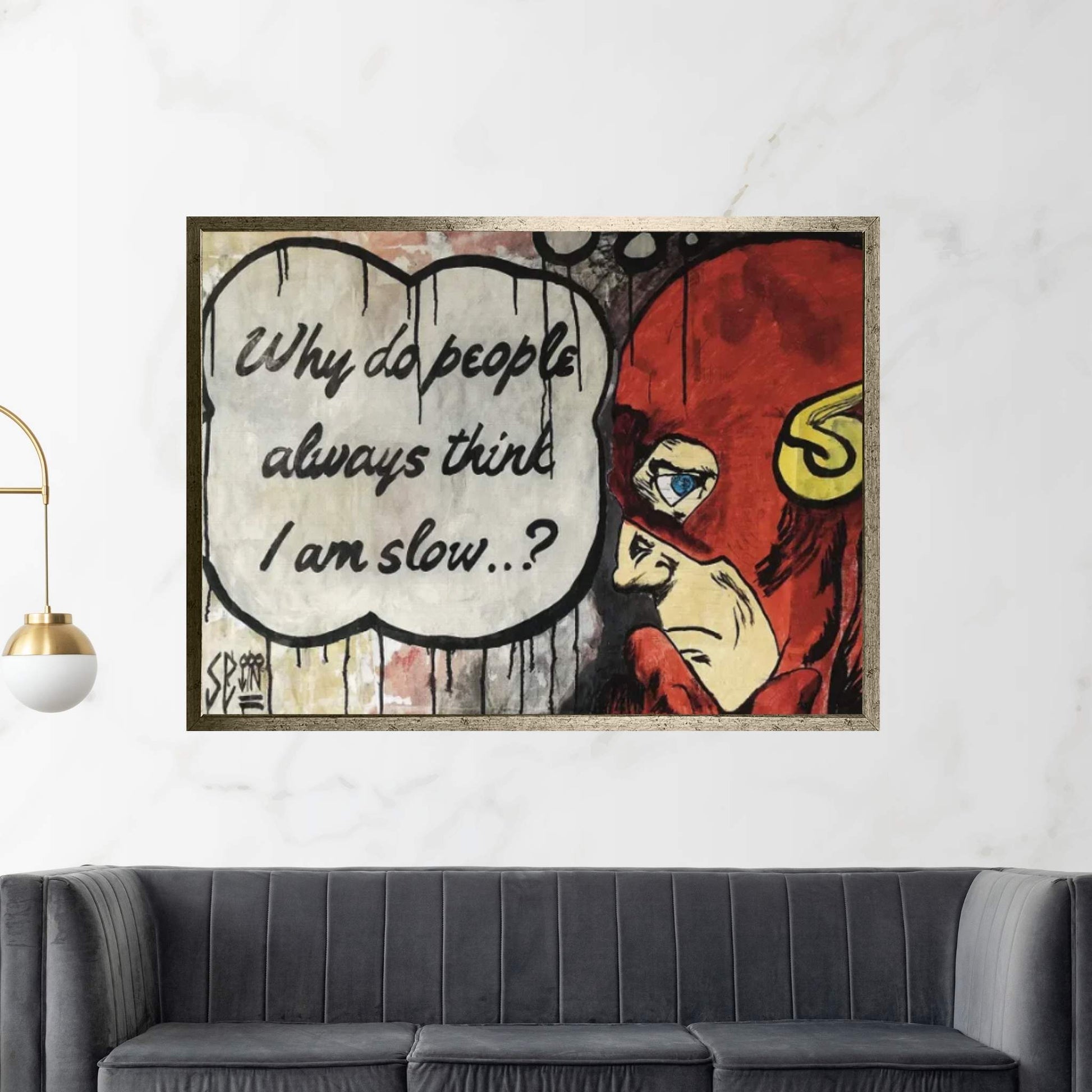 The Fastest Man On Earth Canvas Wall Art - Y Canvas