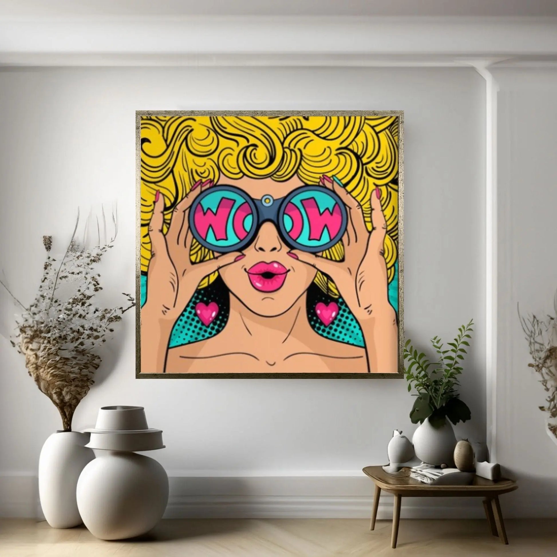 Pop Art Woman Wall Art, Comic Pop Art, Retro Comic - Y Canvas