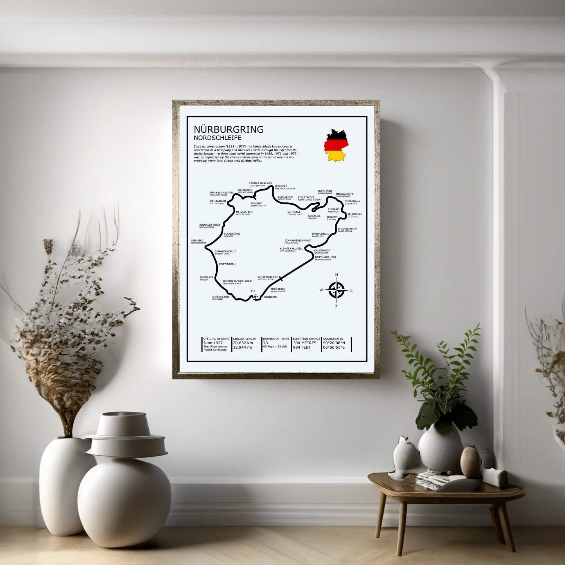 Nurburgring Nordschleife Canvas Wall Art - Y Canvas