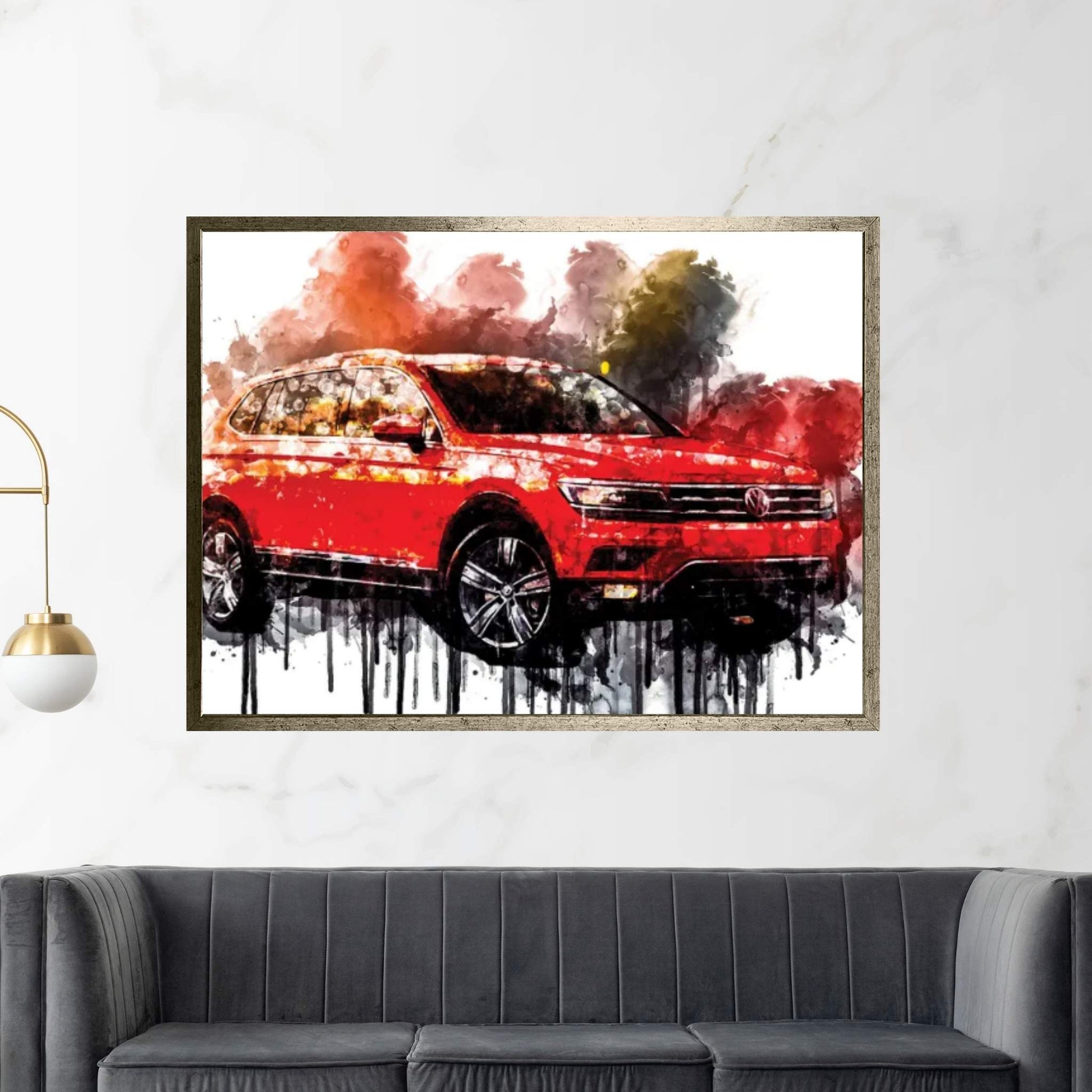 2017 Volkswagen Tiguan Canvas Wall Art - Y Canvas