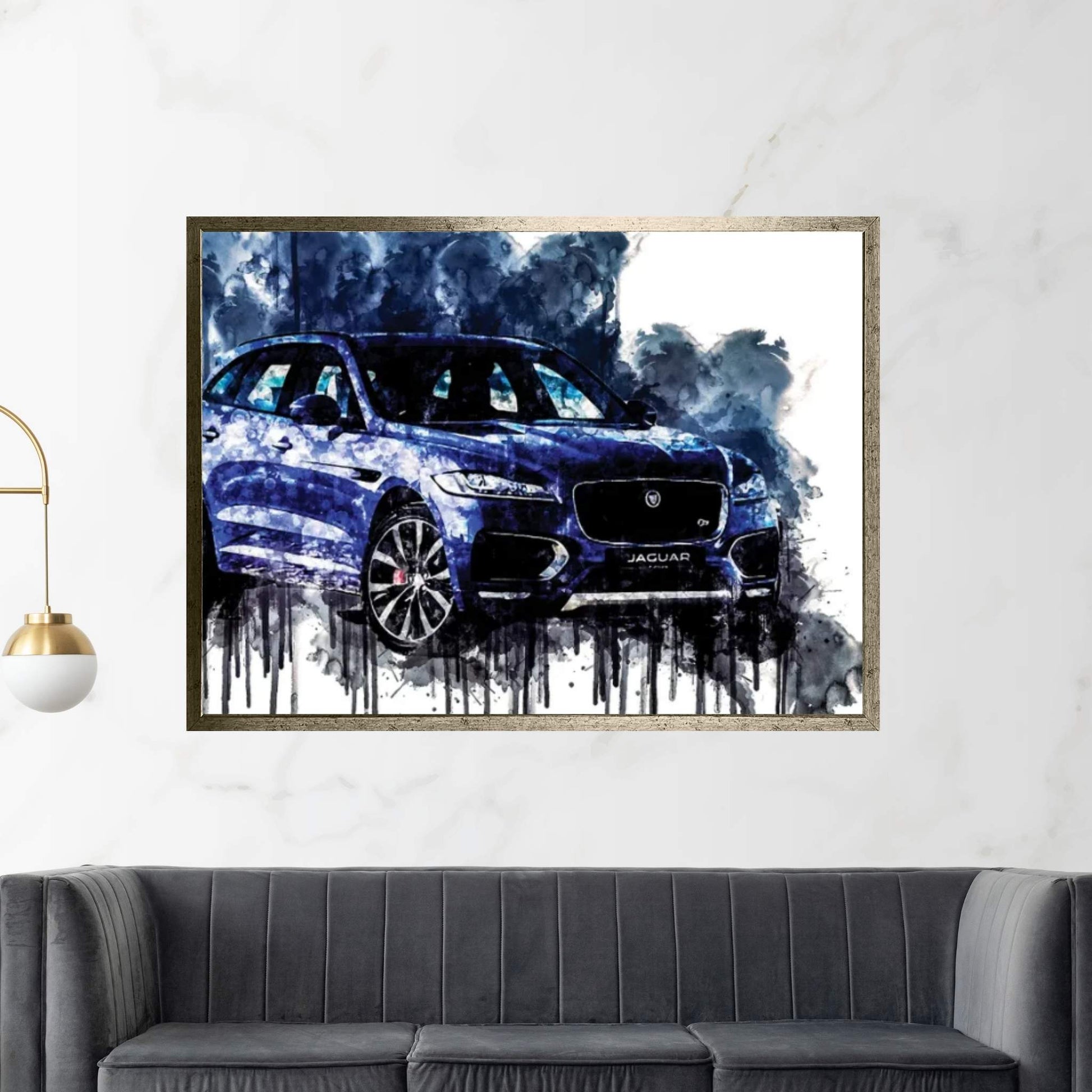 2017 Jaguar F PACE First Edition Canvas Wall Art - Y Canvas