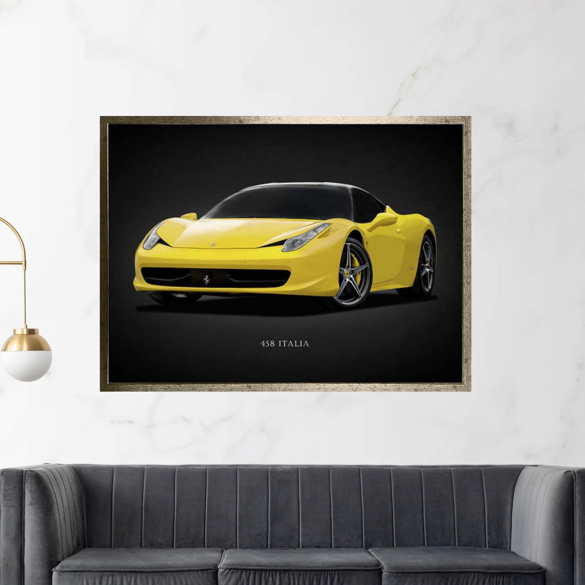 Ferrari 458 Italia Canvas Wall Art - Y Canvas