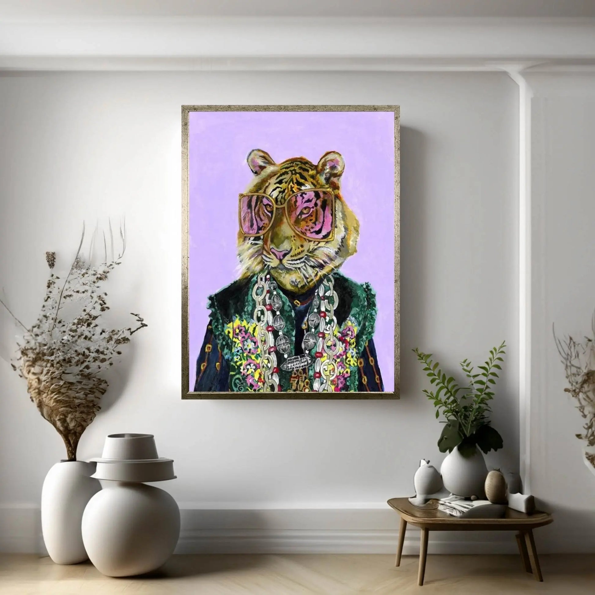 Gucci Bengal Tiger Canvas Wall Art - Y Canvas