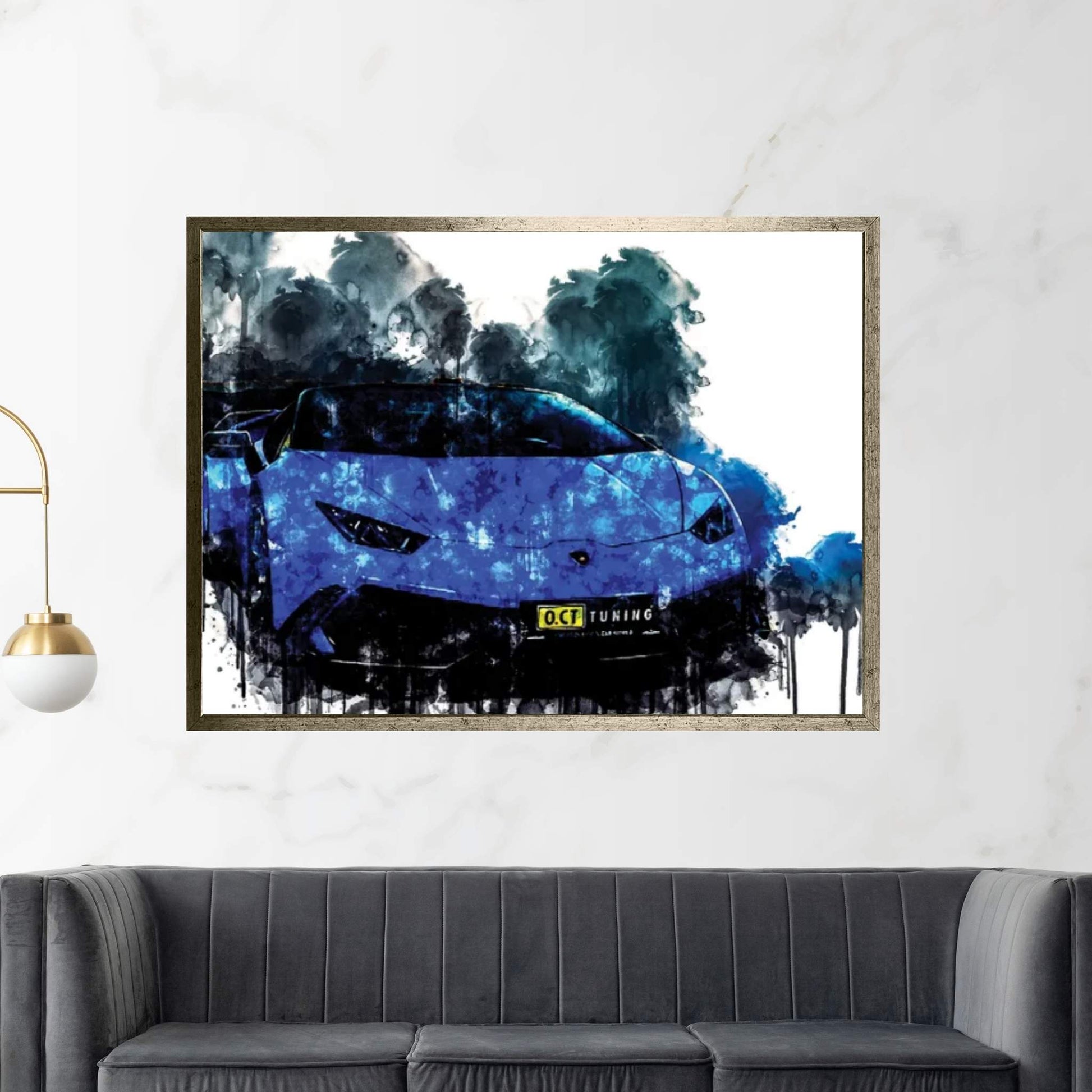 2017 OCT Tuning Lamborghini Huracan Canvas Wall Art - Y Canvas