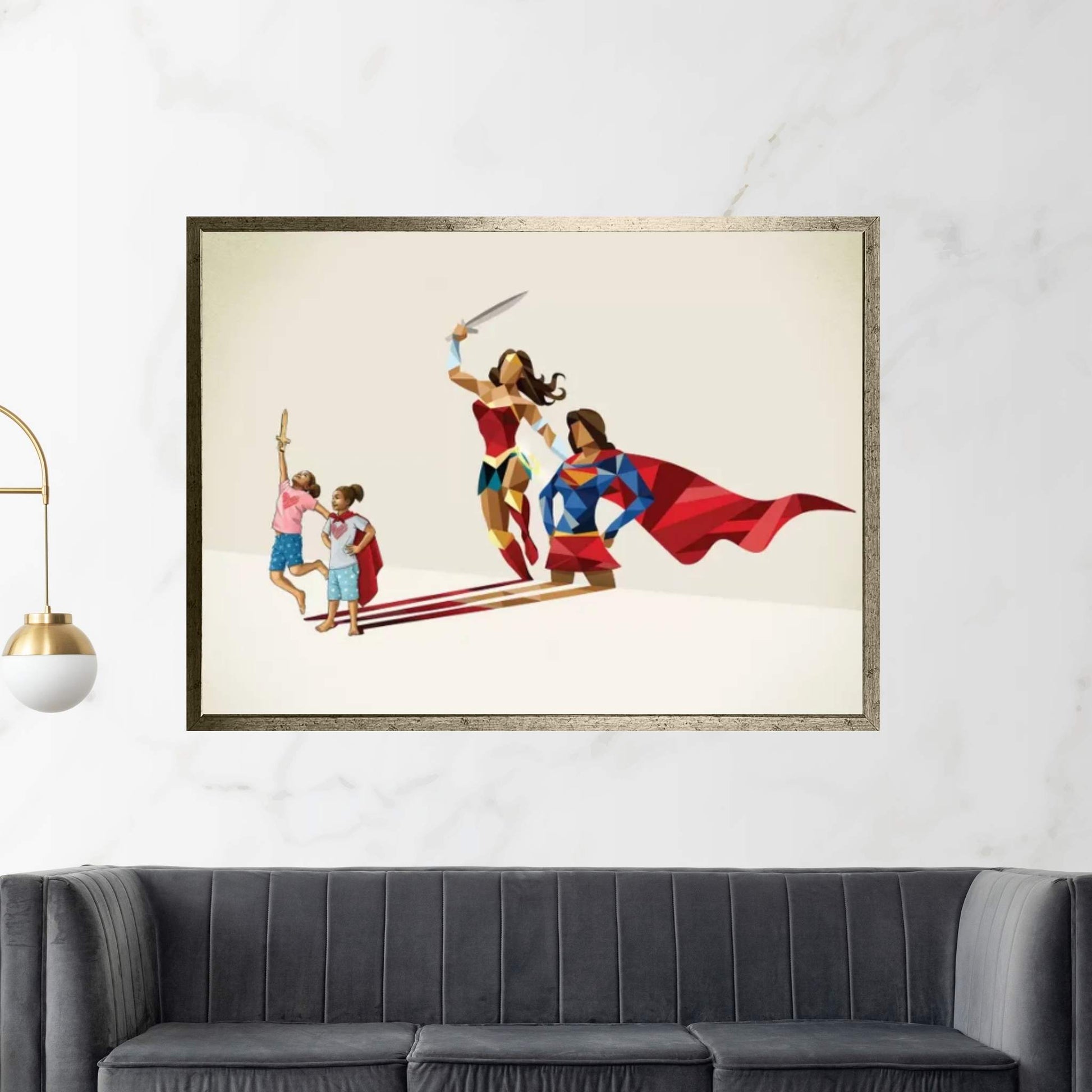 Sisters In Arms Canvas Wall Art - Y Canvas