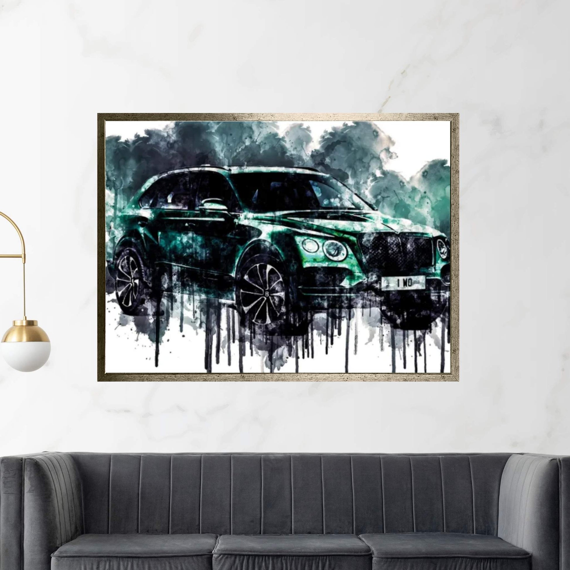 2018 Bentley Bentayga Inspired Canvas Wall Art - Y Canvas