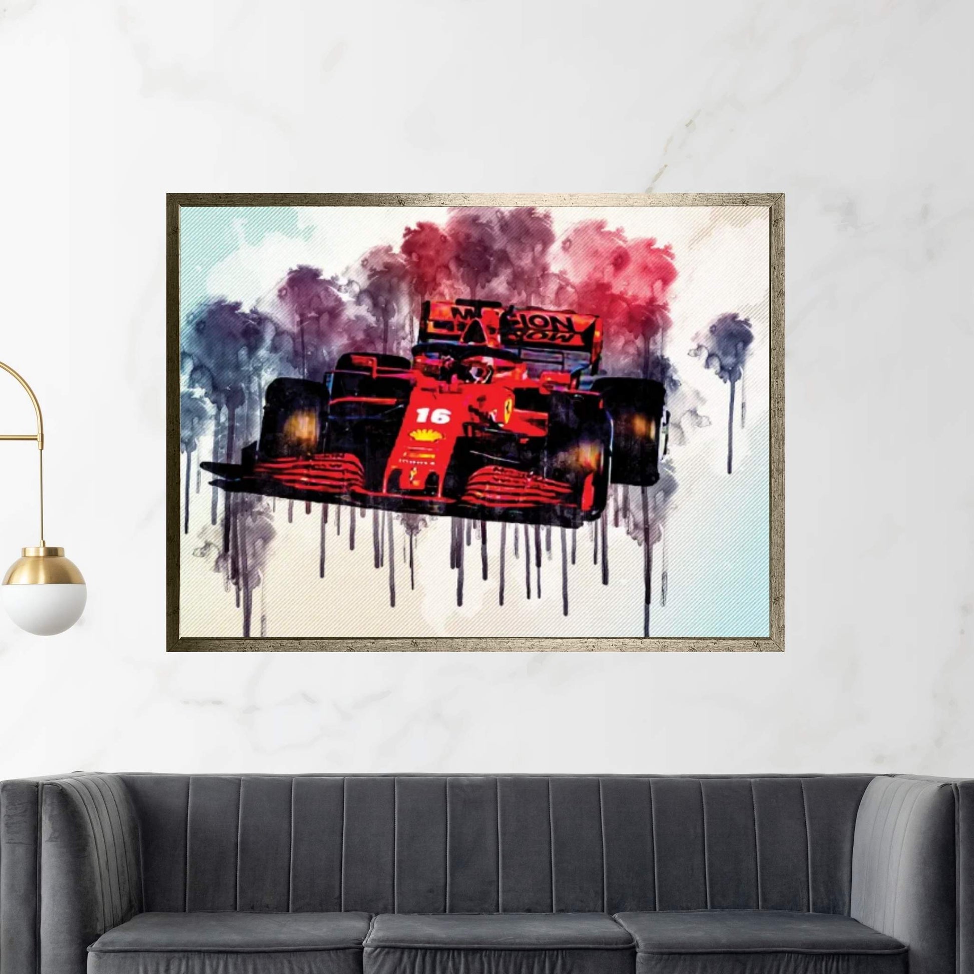 Ferrari Sf1000 Raceway Charles Leclerc 2020 F1 Cars Formula 1 Canvas Wall Art - Y Canvas