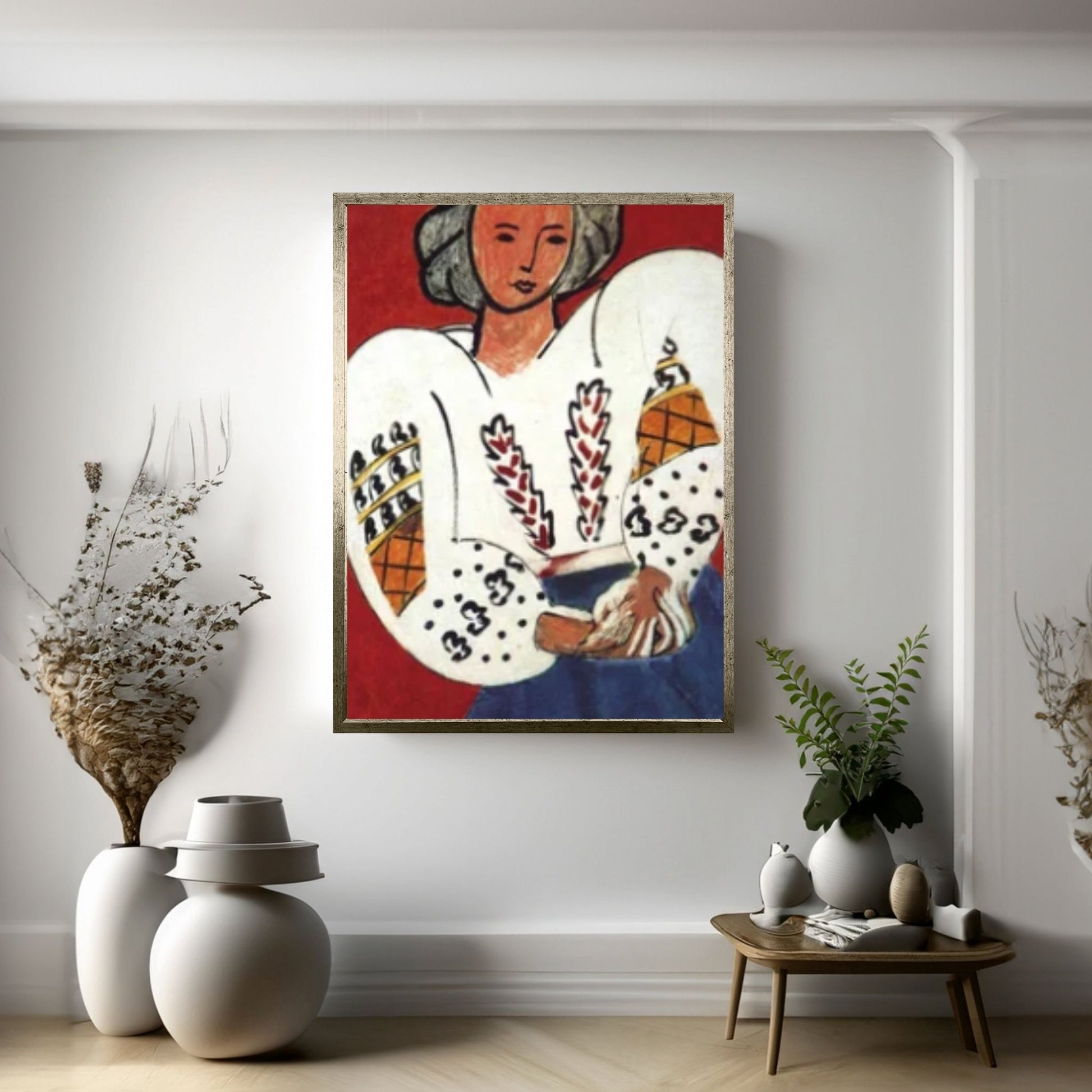 Henri Matisse La Blouse Roumaine 1940 Canvas Wall Art Poster, Henri Matisse Woman Print Canvas Art - Y Canvas