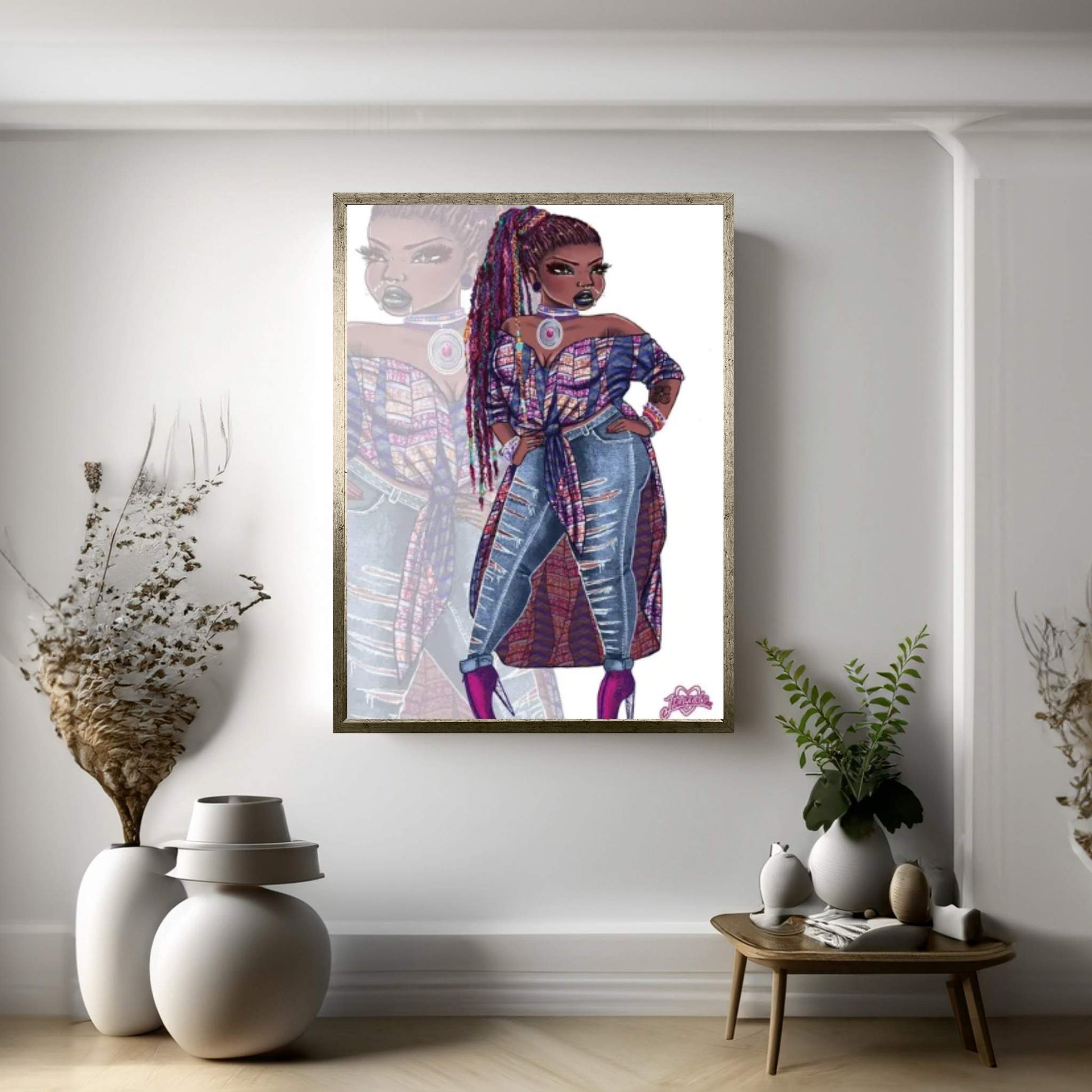 Wakanda Fashion II Canvas Wall Art - Y Canvas