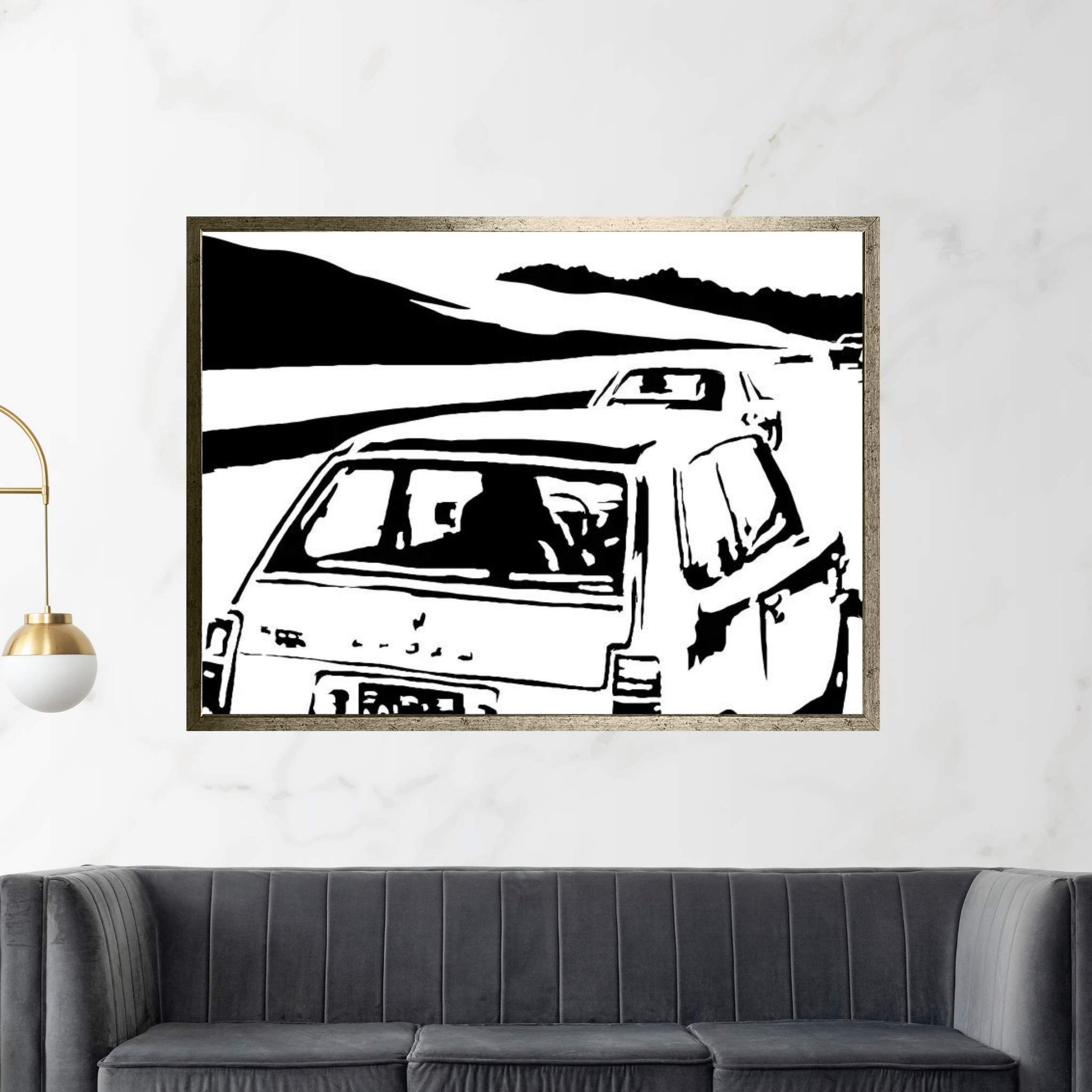 Vintage Cars Canvas Wall Art - Y Canvas