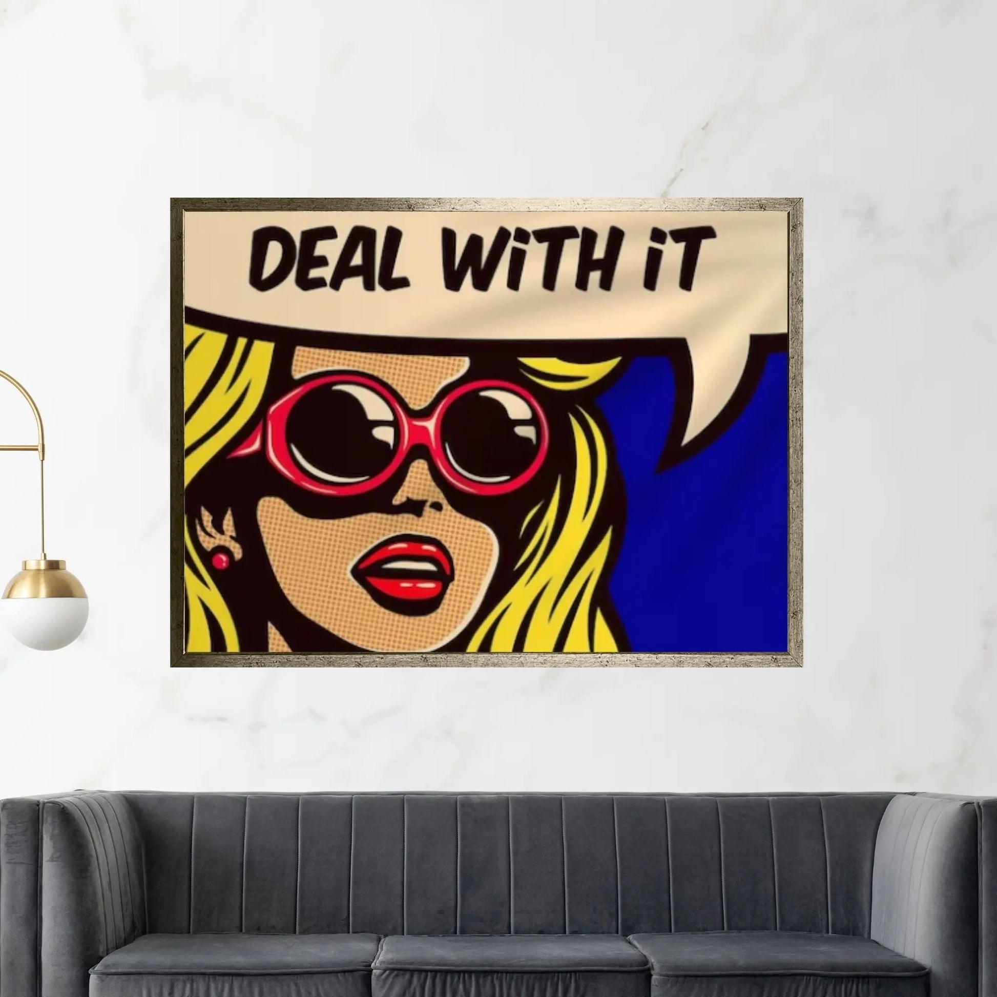 Pop Art Woman Wall Art, Comic Pop Art, Retro Comic - Y Canvas