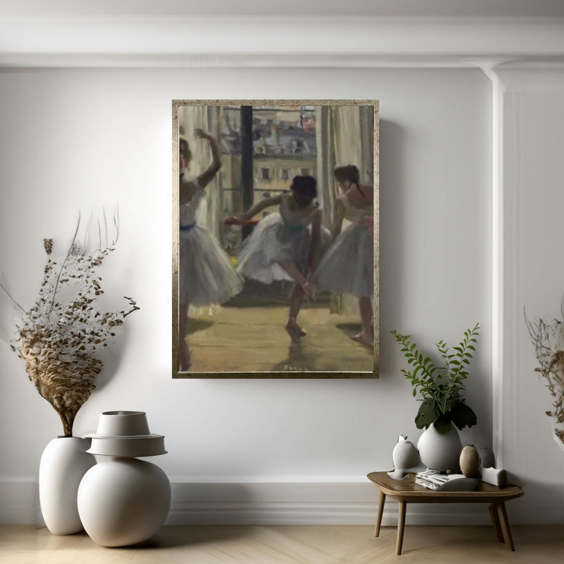 Edgar Degas Ballerinas Canvas Wall Art Print, Degas Wall Art, Degas Ballerina Canvas Wall Art Poster - Y Canvas