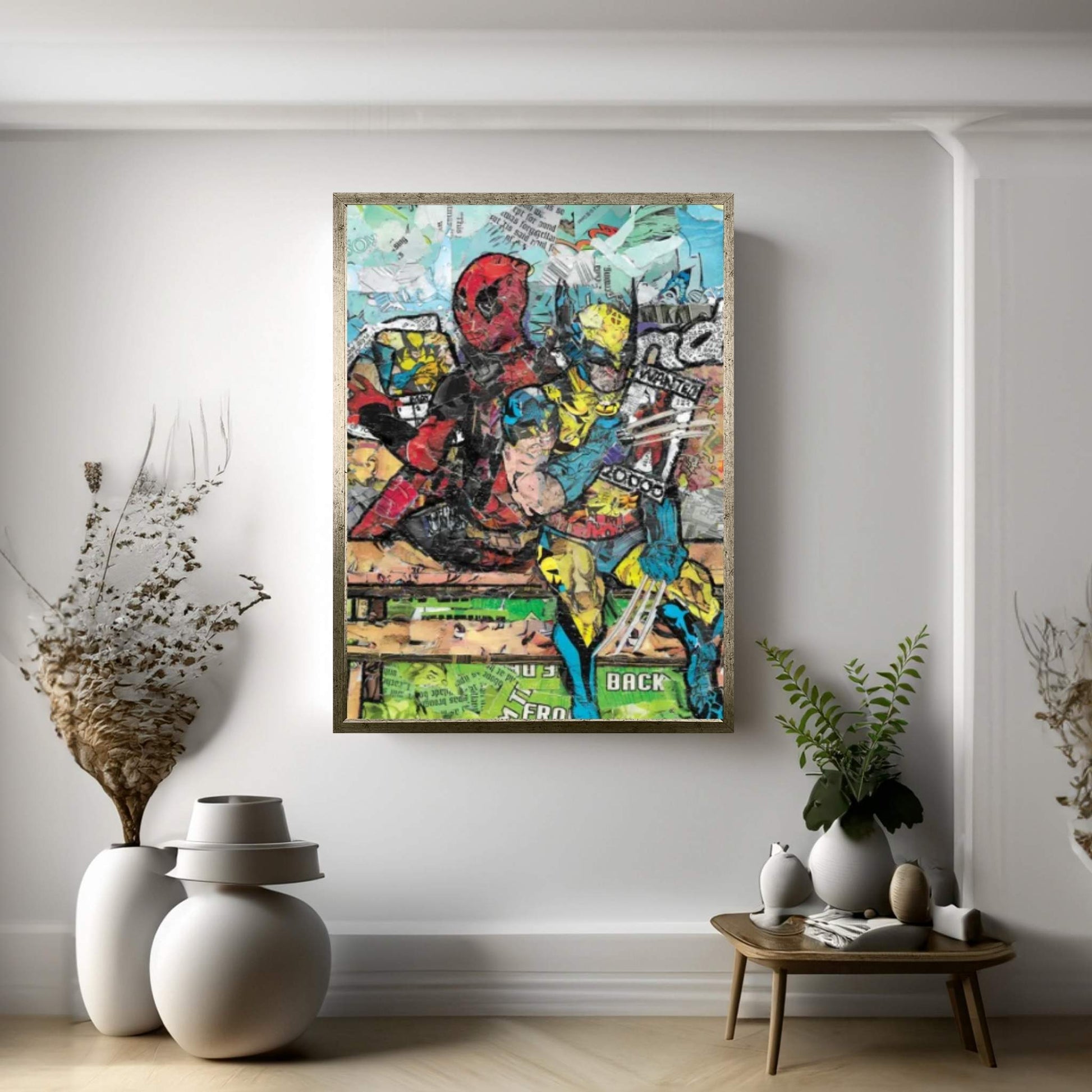 Deadpool & Wolverine Cleveland Edgewater Beach Canvas Wall Art - Y Canvas