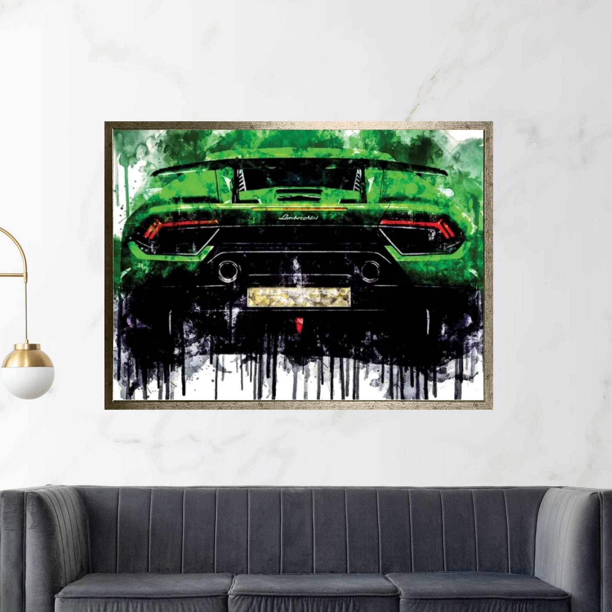 2017 Lamborghini Huracan Vehicle CXXVIII Canvas Wall Art - Y Canvas