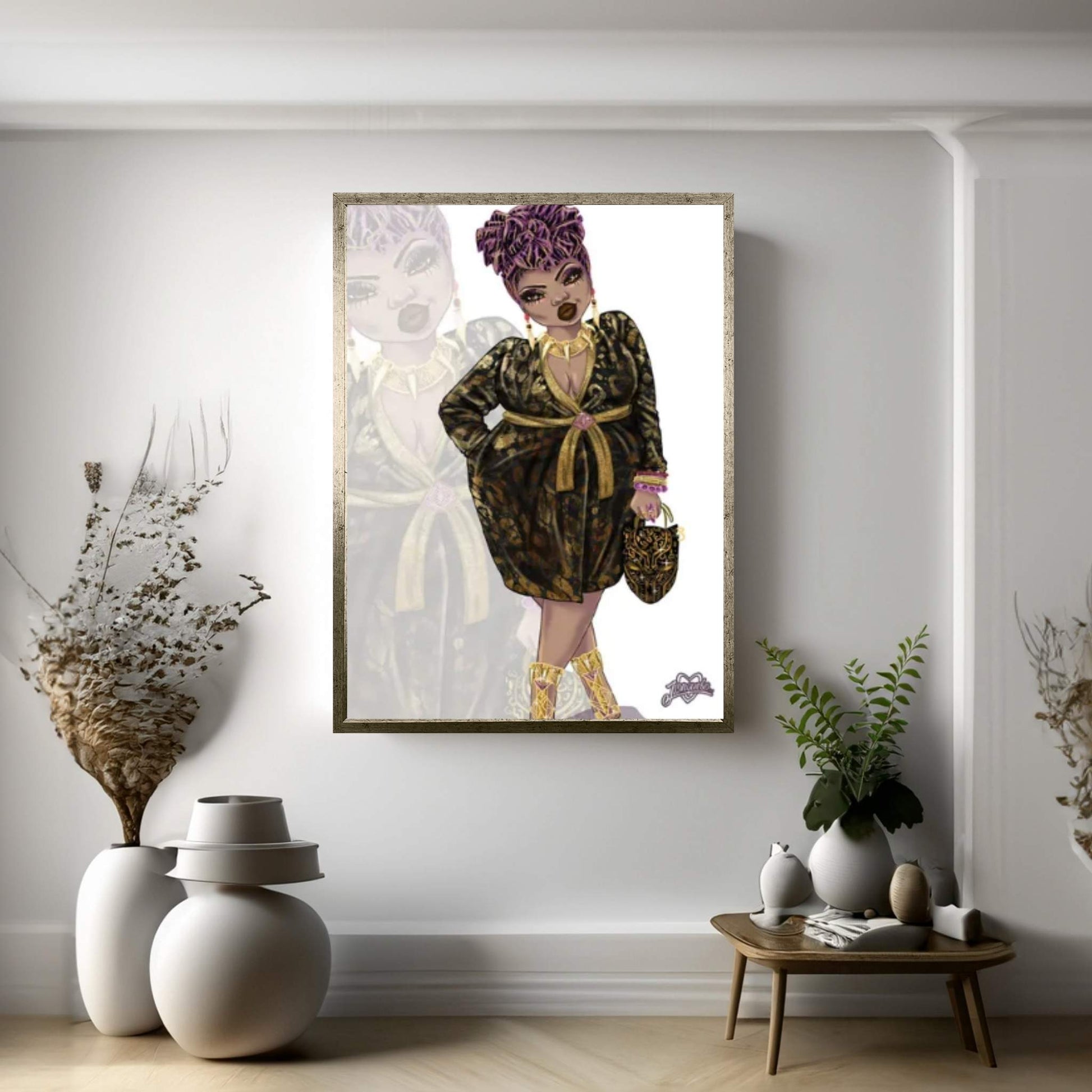 Wakanda Fashion V Canvas Wall Art - Y Canvas