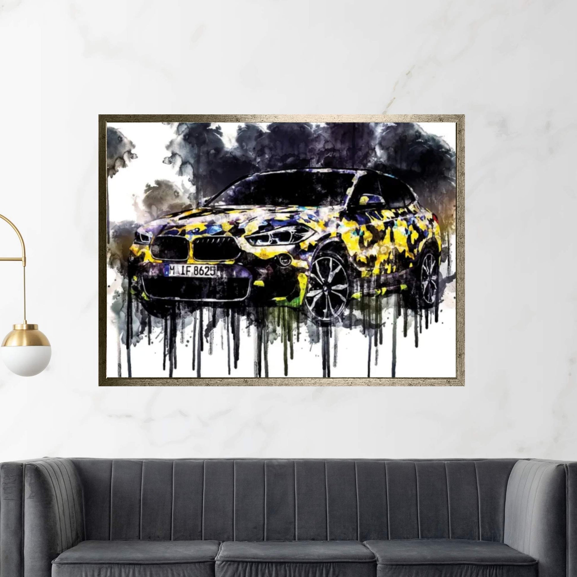 2018 BMW X2 Digital Camo Concept Vehicle CDXXXV Canvas Wall Art - Y Canvas