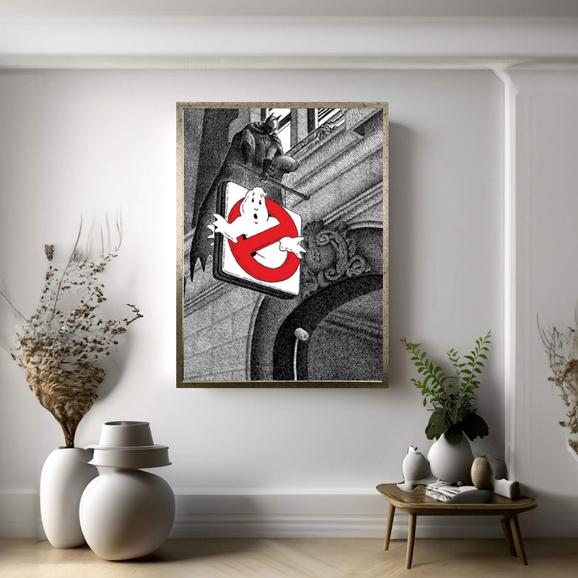 The Bat-Man At The Firehouse Canvas Wall Art - Y Canvas