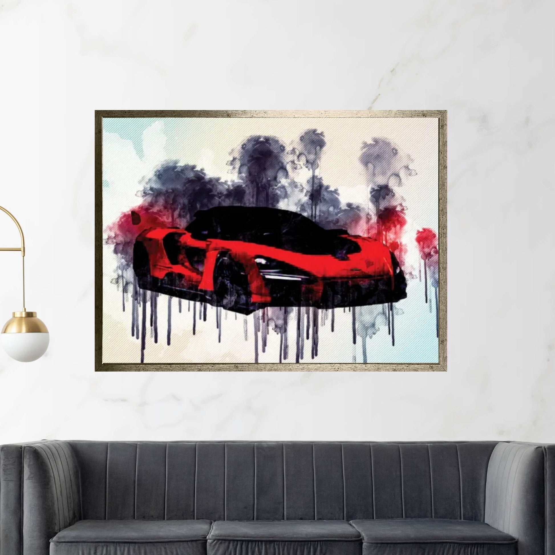 Mclaren Senna 2019 Hypercar Mclaren P1 Red Supercar Sports Canvas Wall Art - Y Canvas