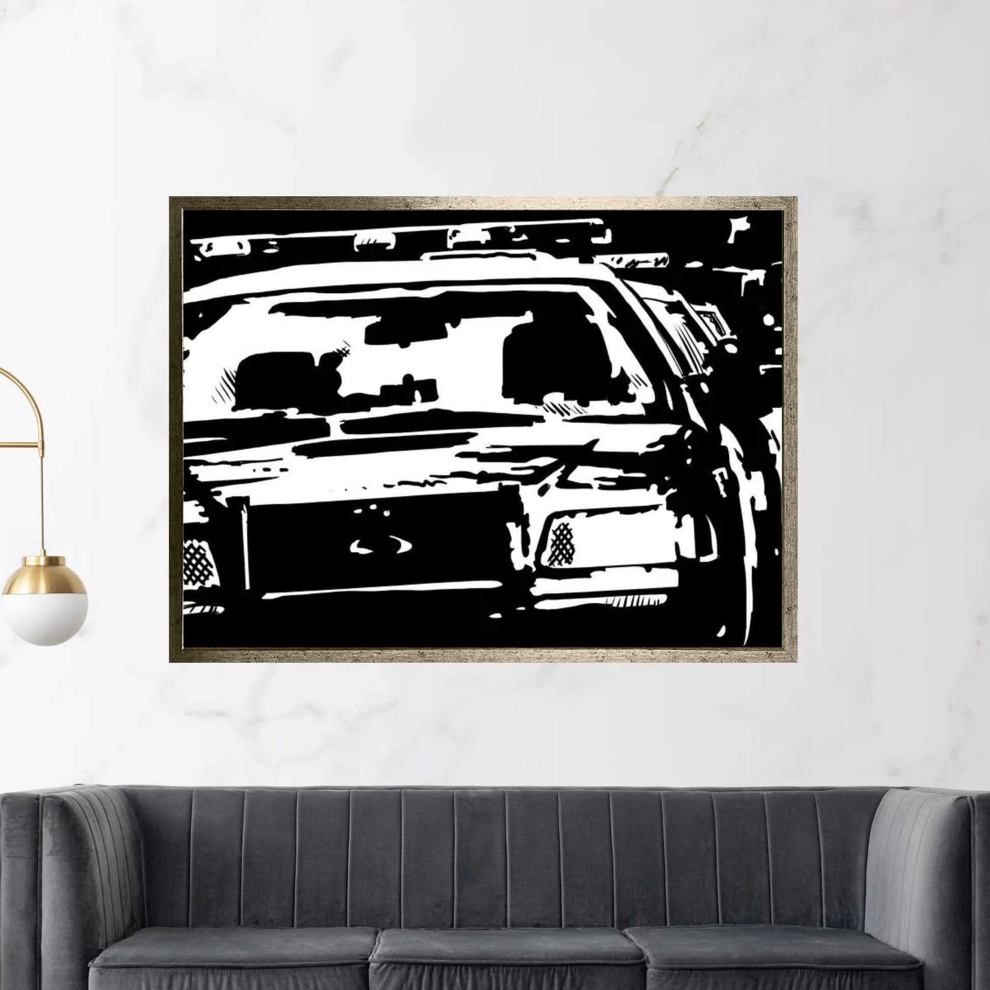 Police Canvas Wall Art - Y Canvas