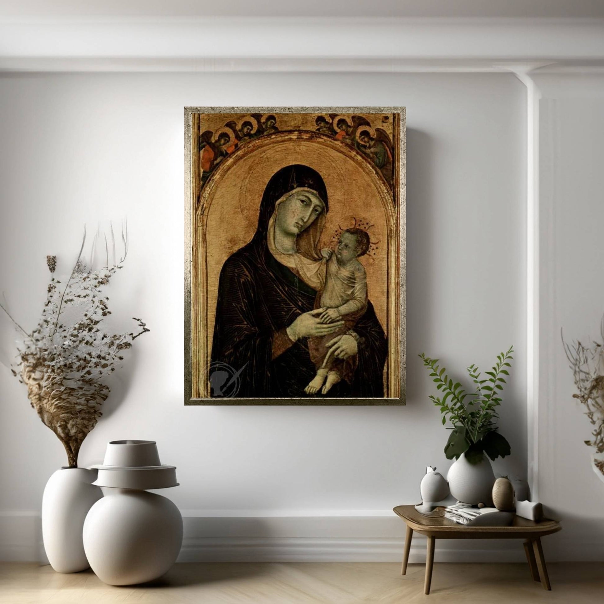 Madonna and Child Canvas Wall Art - Y Canvas