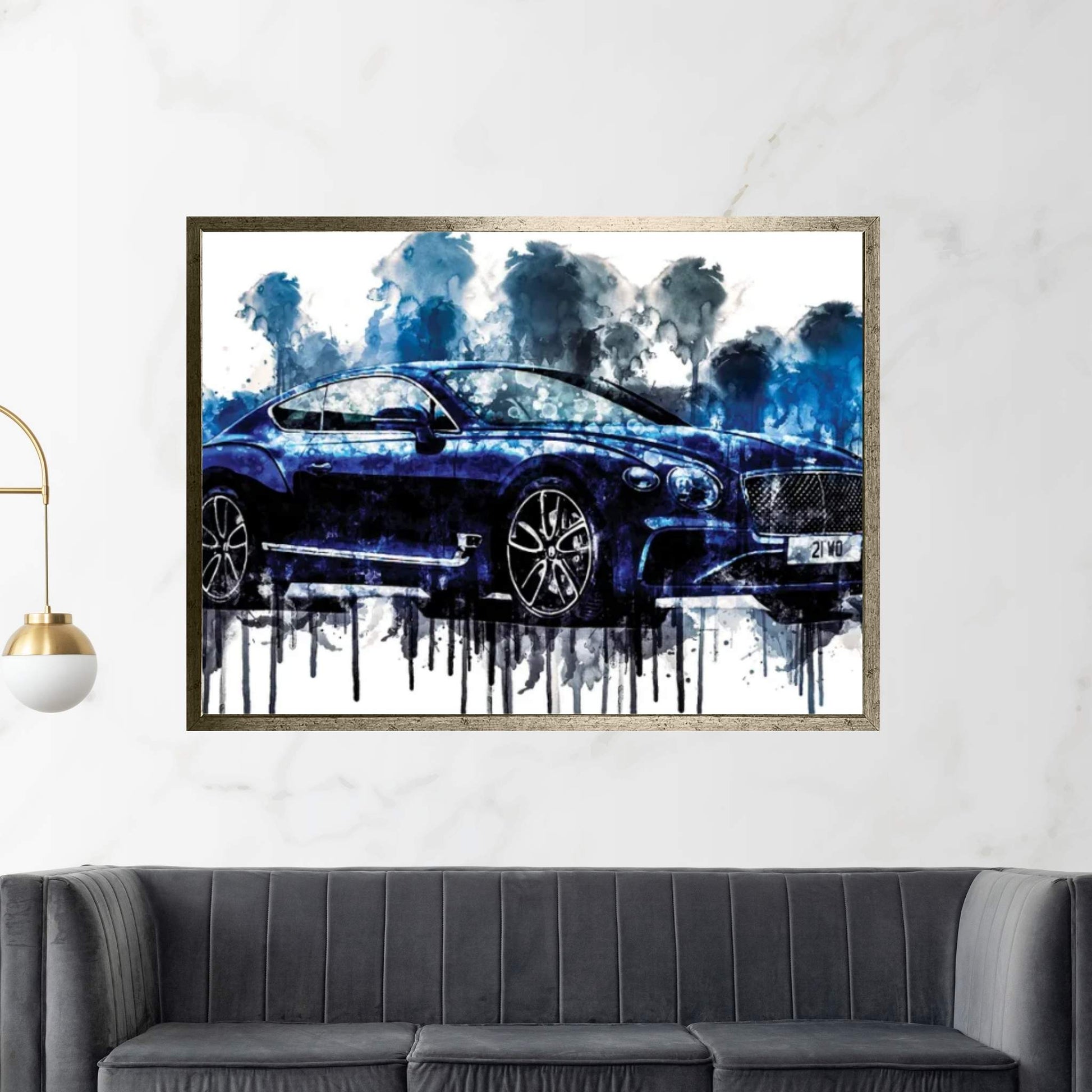 2017 Bentley Continental GT Canvas Wall Art - Y Canvas