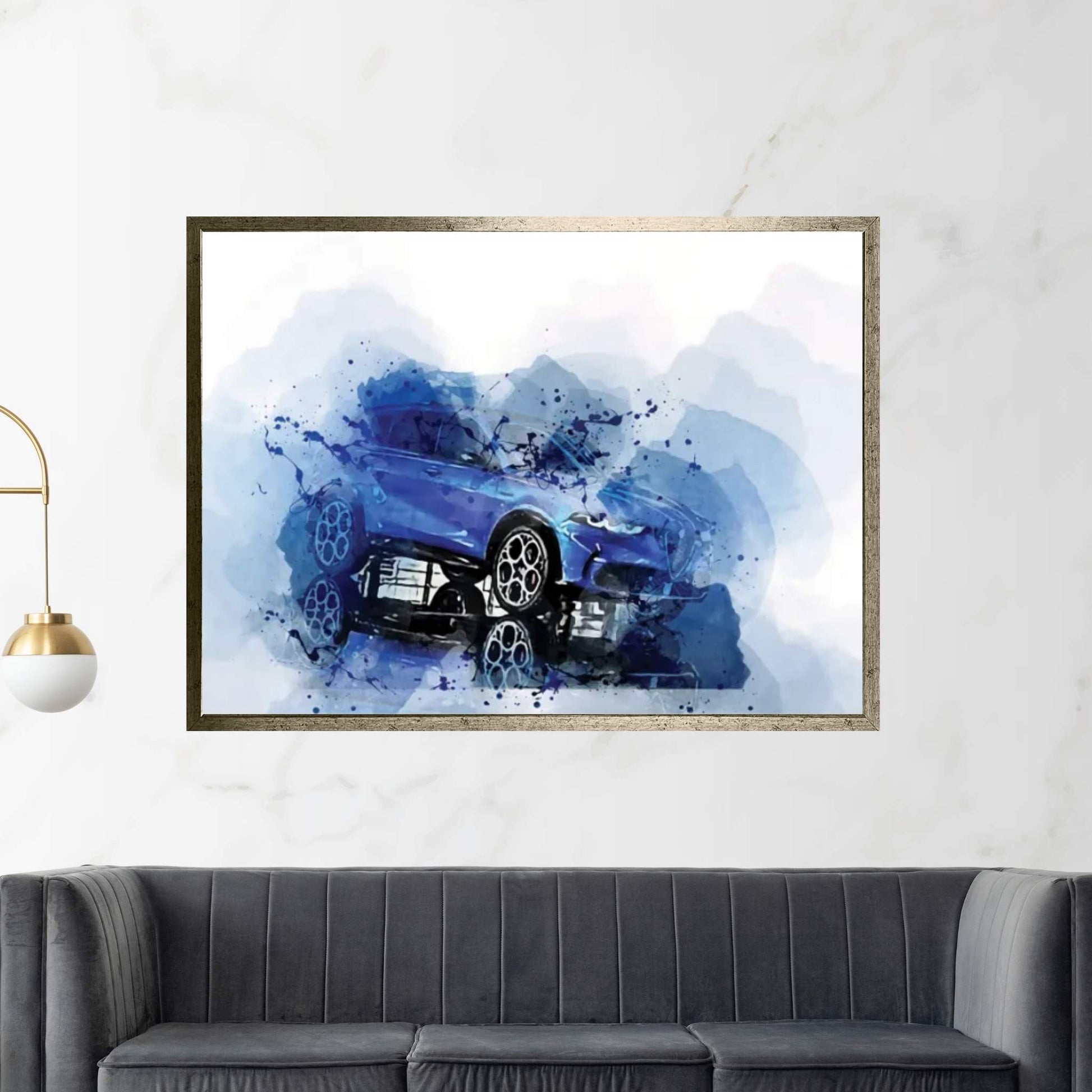 2023 Alfa Romeo Tonale Exterior Blue Suv Canvas Wall Art - Y Canvas