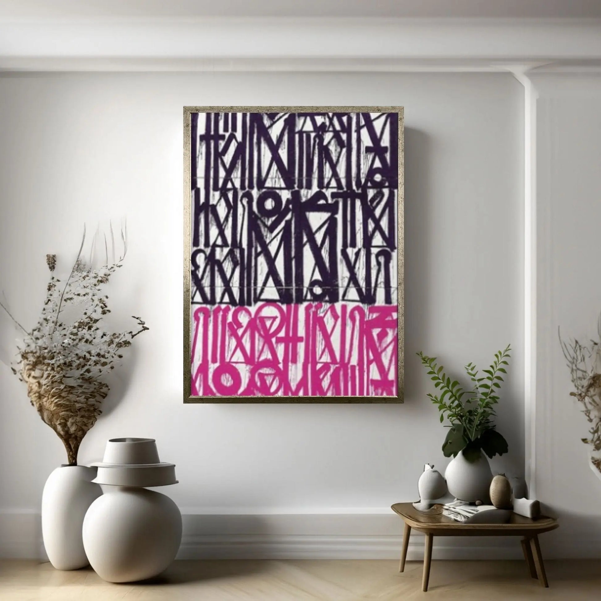 Abstract Retna Wall Art Graffiti American Black & White Reproduction Painting Wall Art - Y Canvas