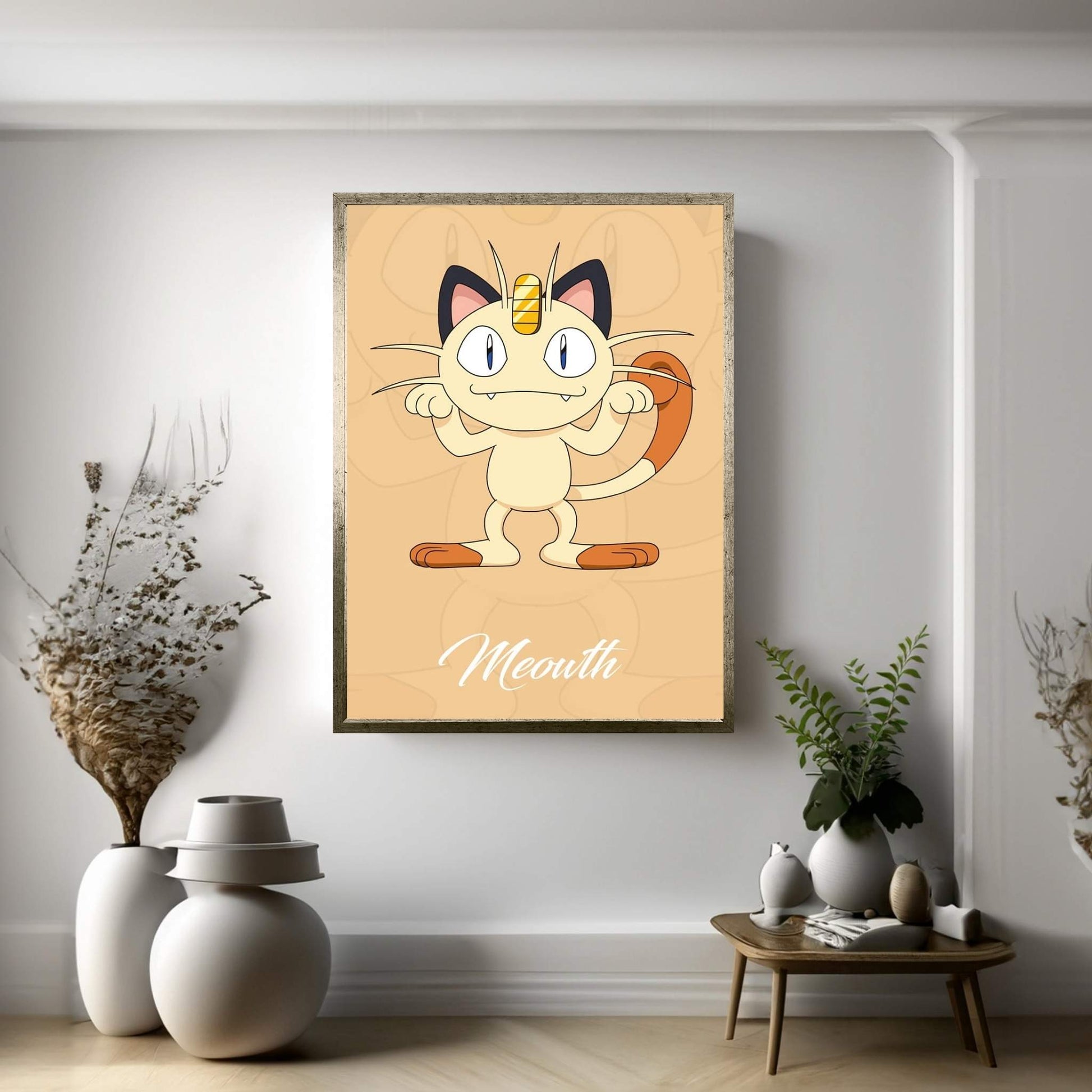 Pokémon - Meowth Canvas Wall Art - Y Canvas