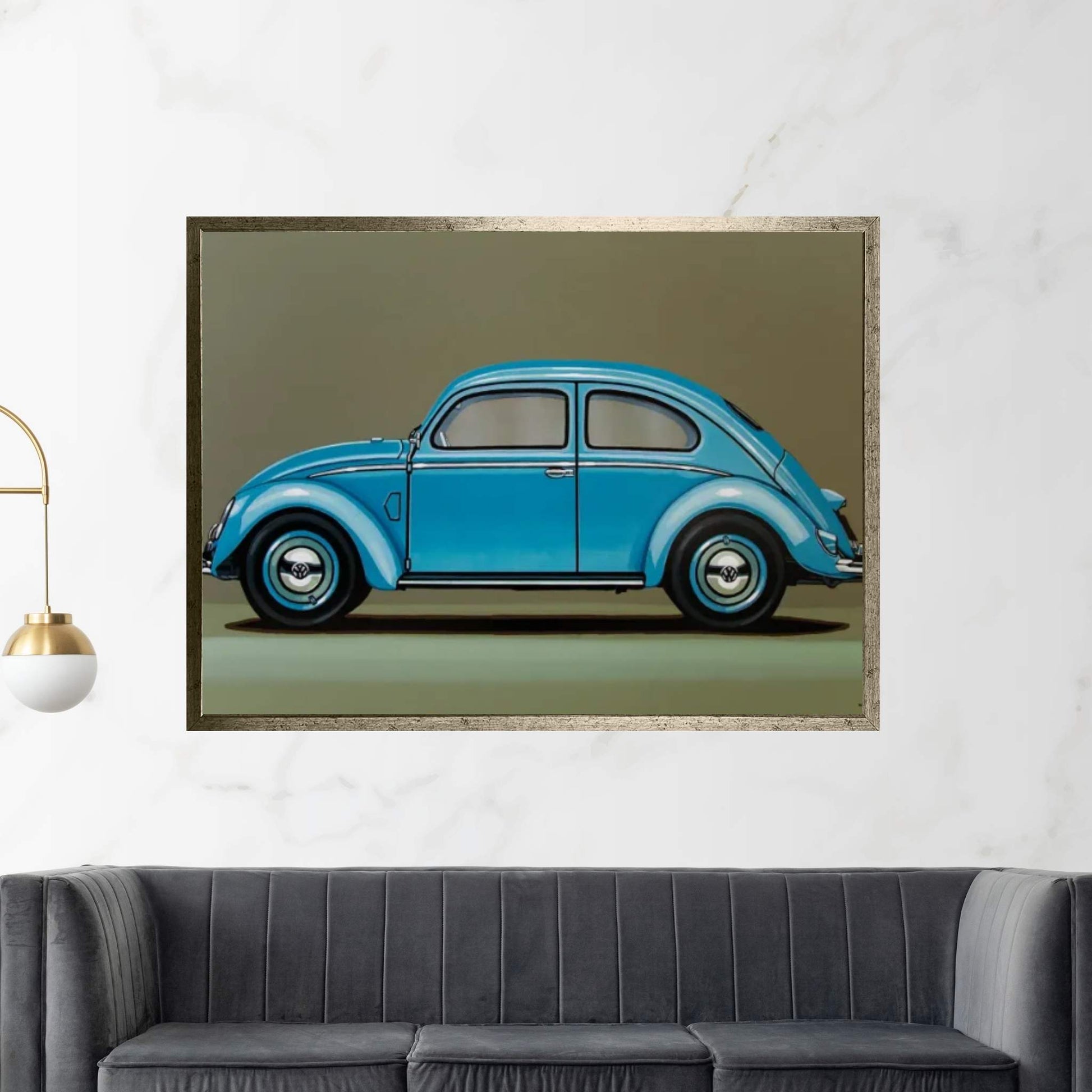 Volkswagen Beetle 1955 Canvas Wall Art - Y Canvas