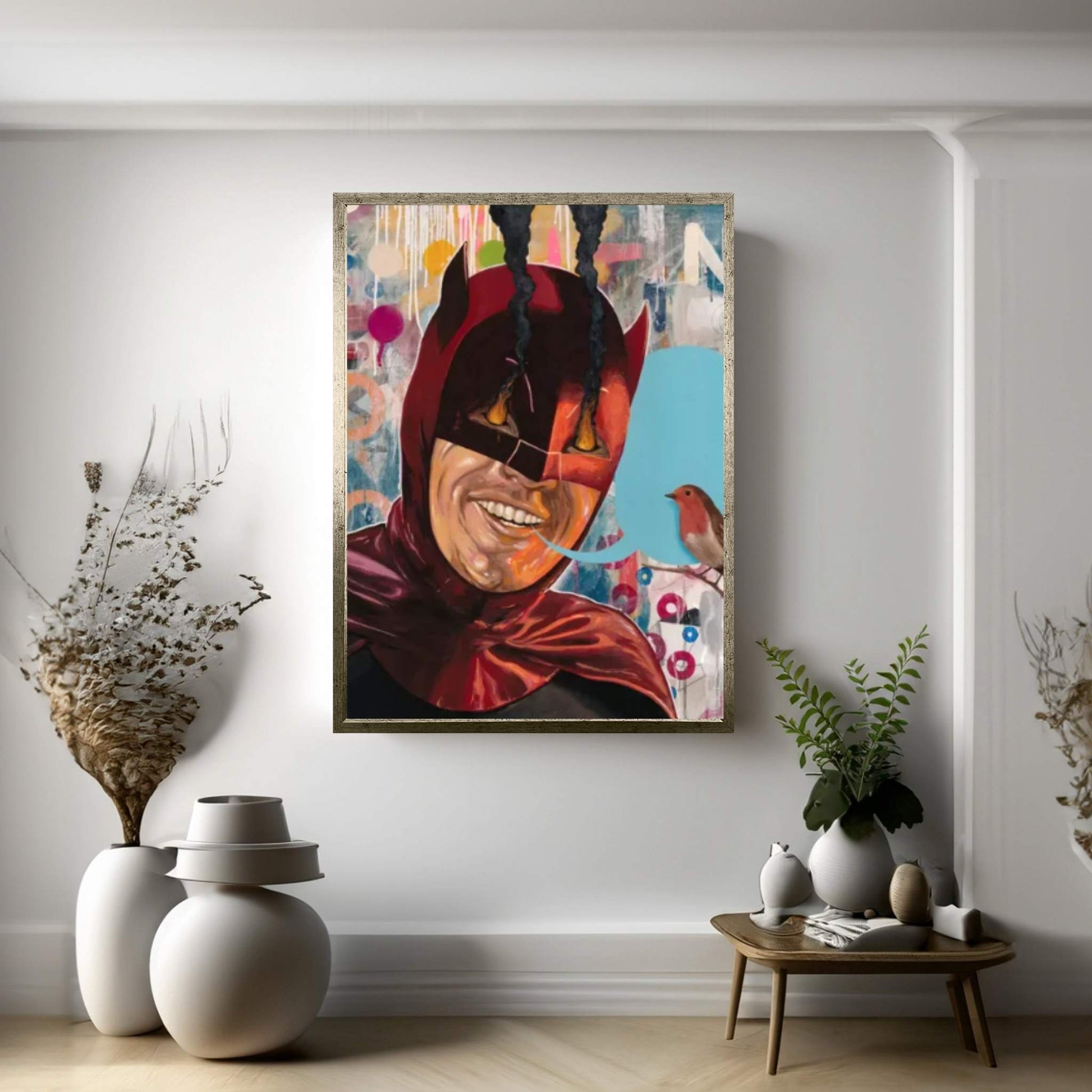 Caped Crusader Canvas Wall Art - Y Canvas