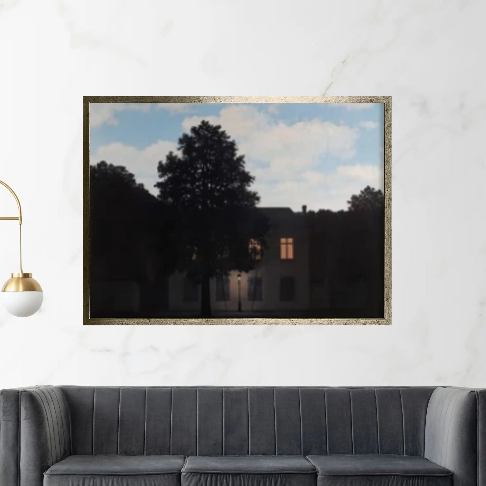 The Empire of Light by Rene Magritte, Not to be Reproduced Wall Decor Print - Y Canvas