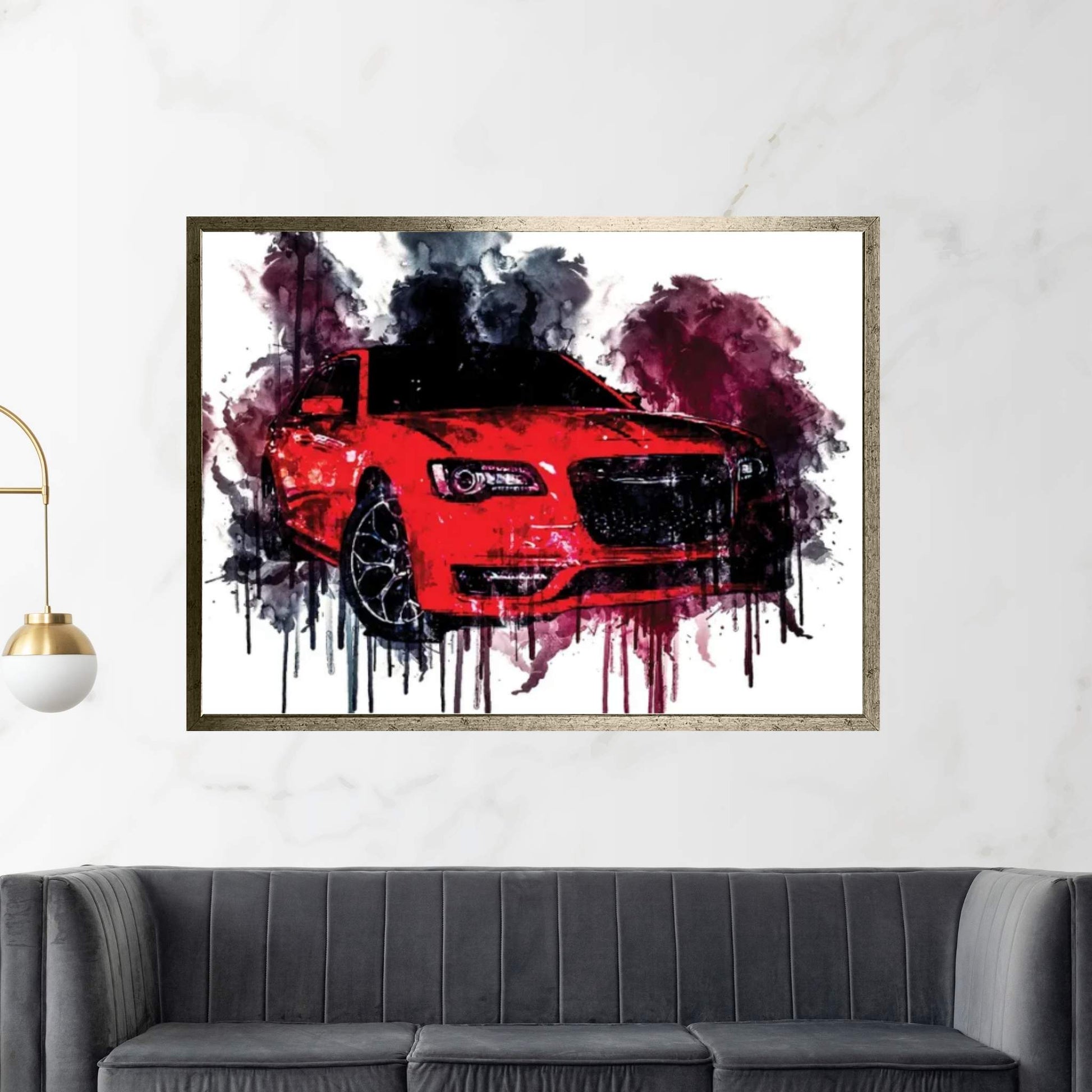 2018 Chrysler 300S Vehicle CDLIV Canvas Wall Art - Y Canvas