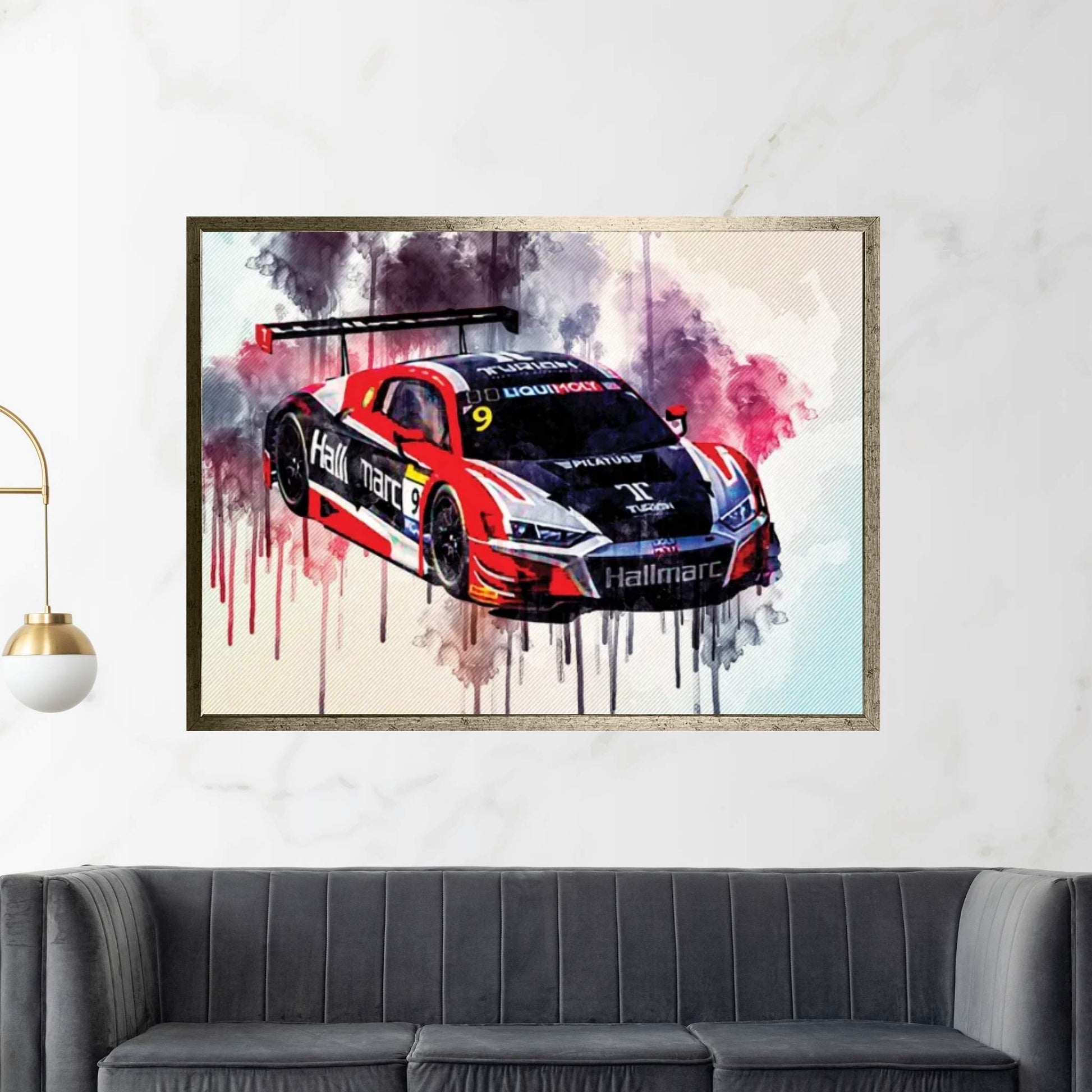 Audi R8 Lms 2020 24 Hours Of Le Mans 2020 Bathurst Canvas Wall Art - Y Canvas