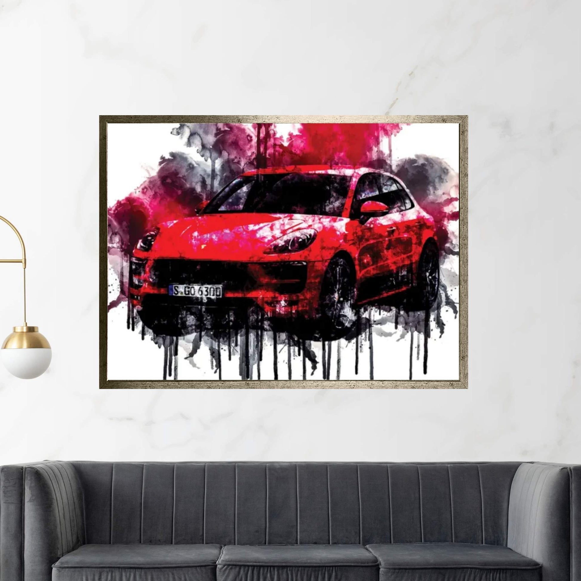 2017 Porsche Macan GTS Canvas Wall Art - Y Canvas