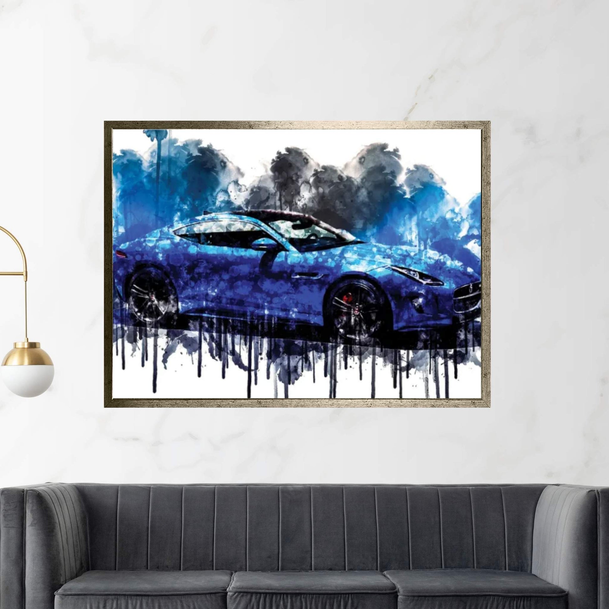 Car 2017 Jaguar F Type British Design Edition Canvas Wall Art - Y Canvas