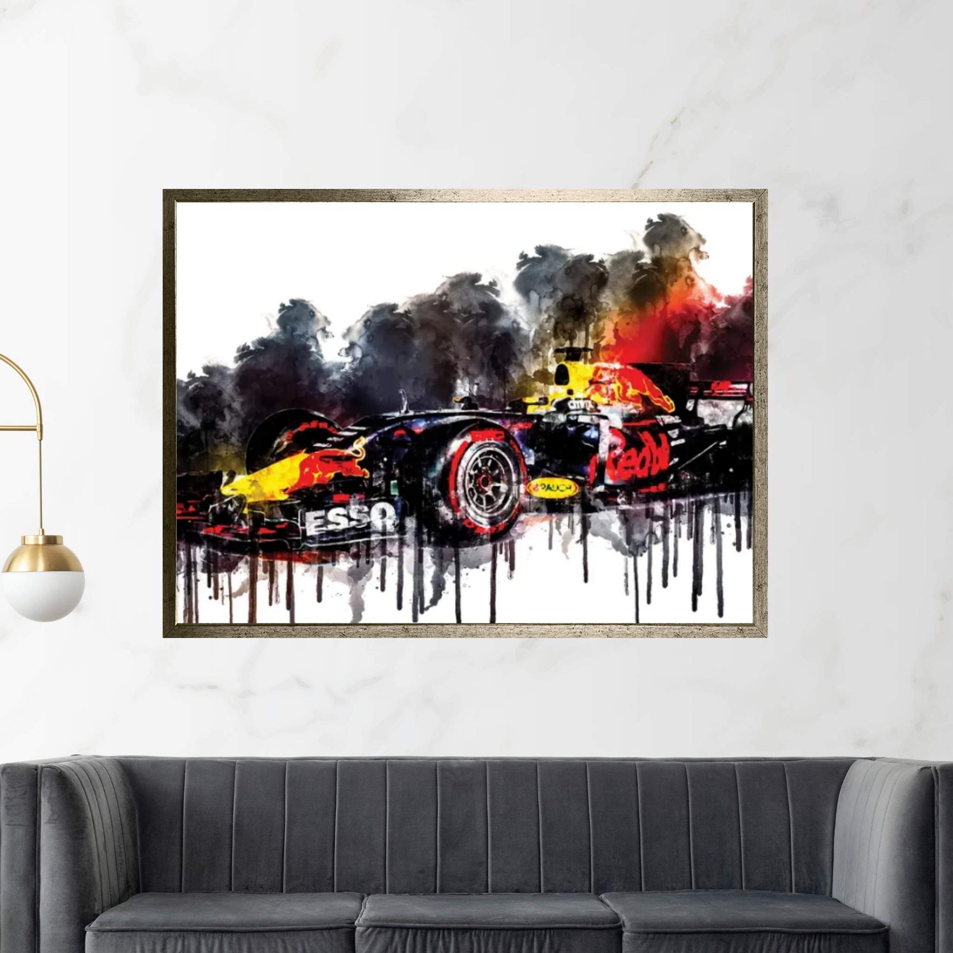 2017 Red Bull RB13 Formula I Canvas Wall Art - Y Canvas