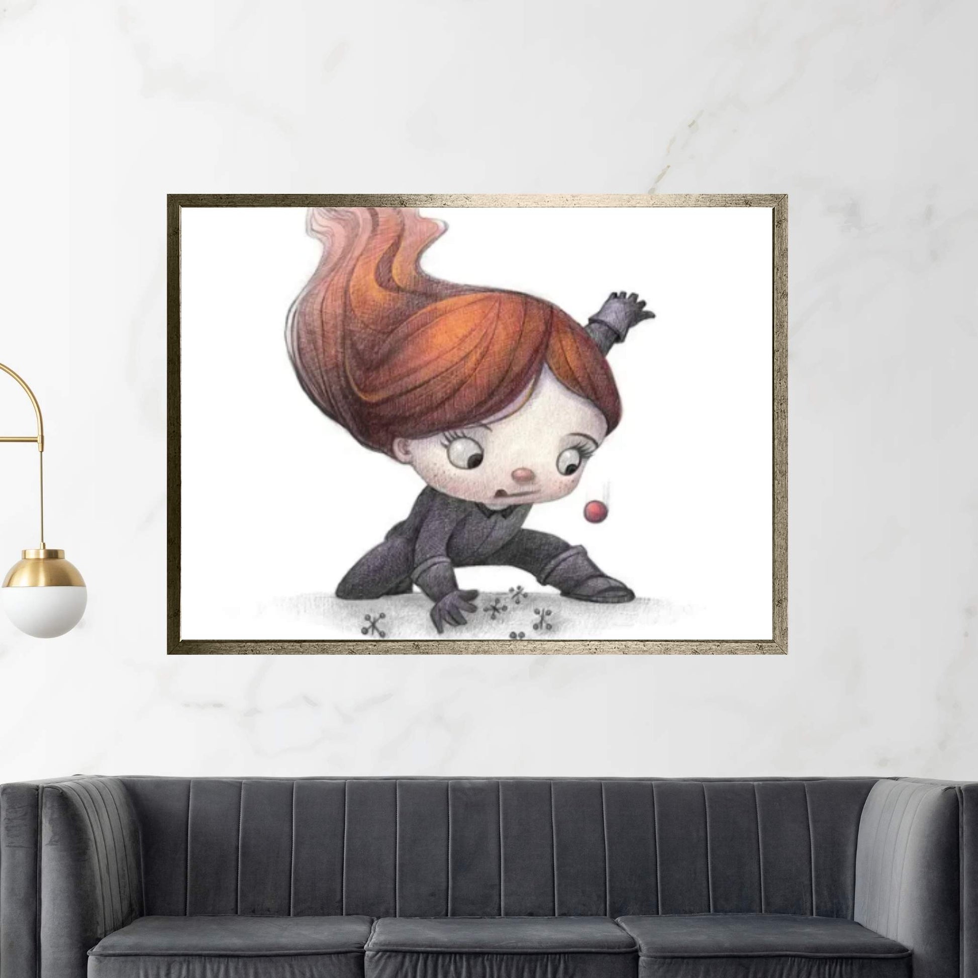 Baby Black Widow Canvas Wall Art - Y Canvas