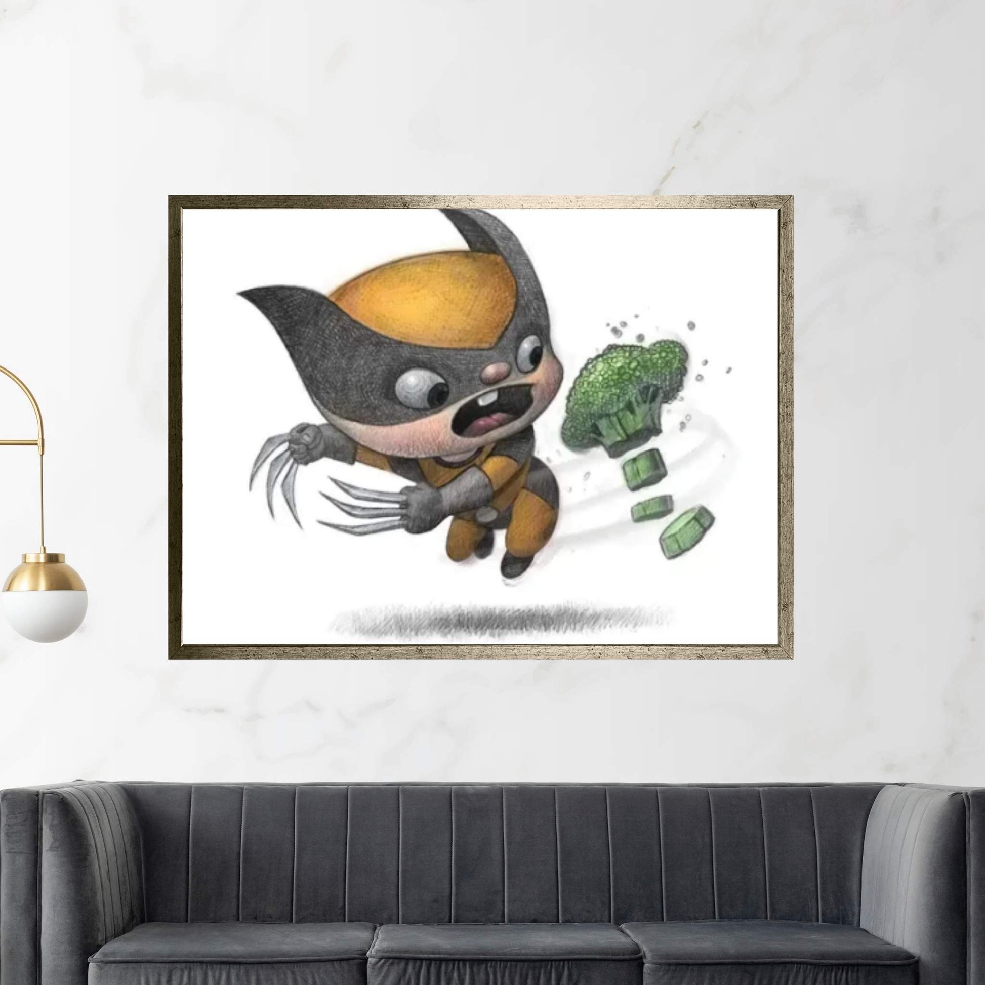 Baby Wolverine Canvas Wall Art - Y Canvas