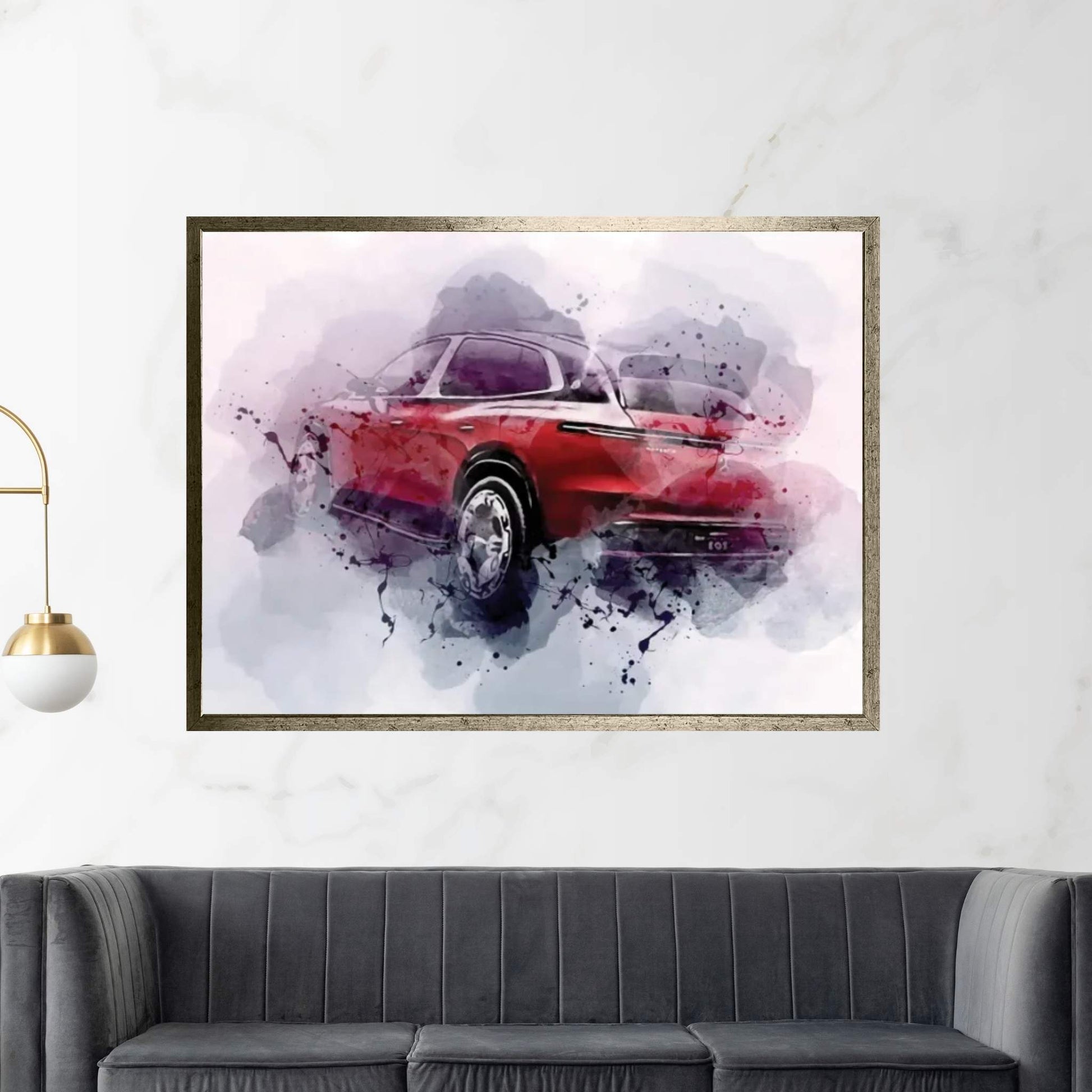 2021 Mercedes-Maybach Eqs Suv Exterior Canvas Wall Art - Y Canvas