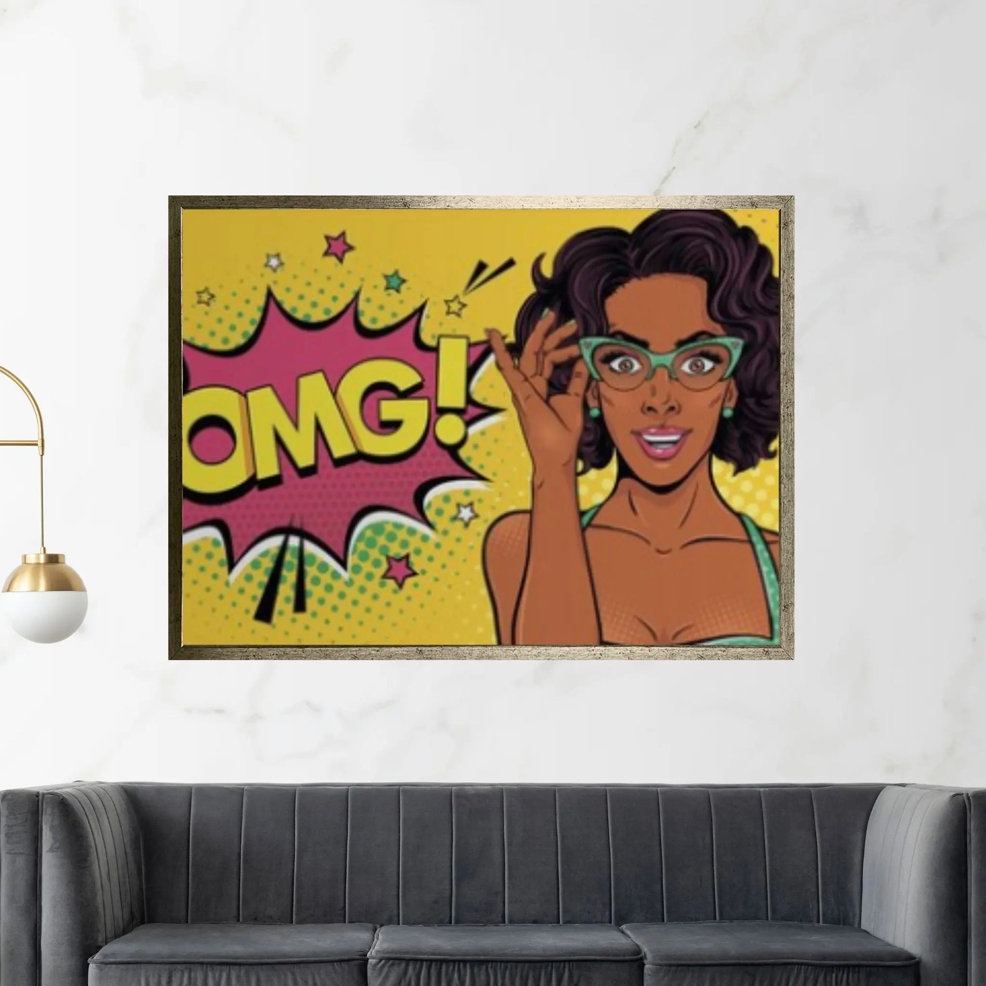 Pop Art Woman Wall Art, Comic Pop Art, Retro Comic - Y Canvas