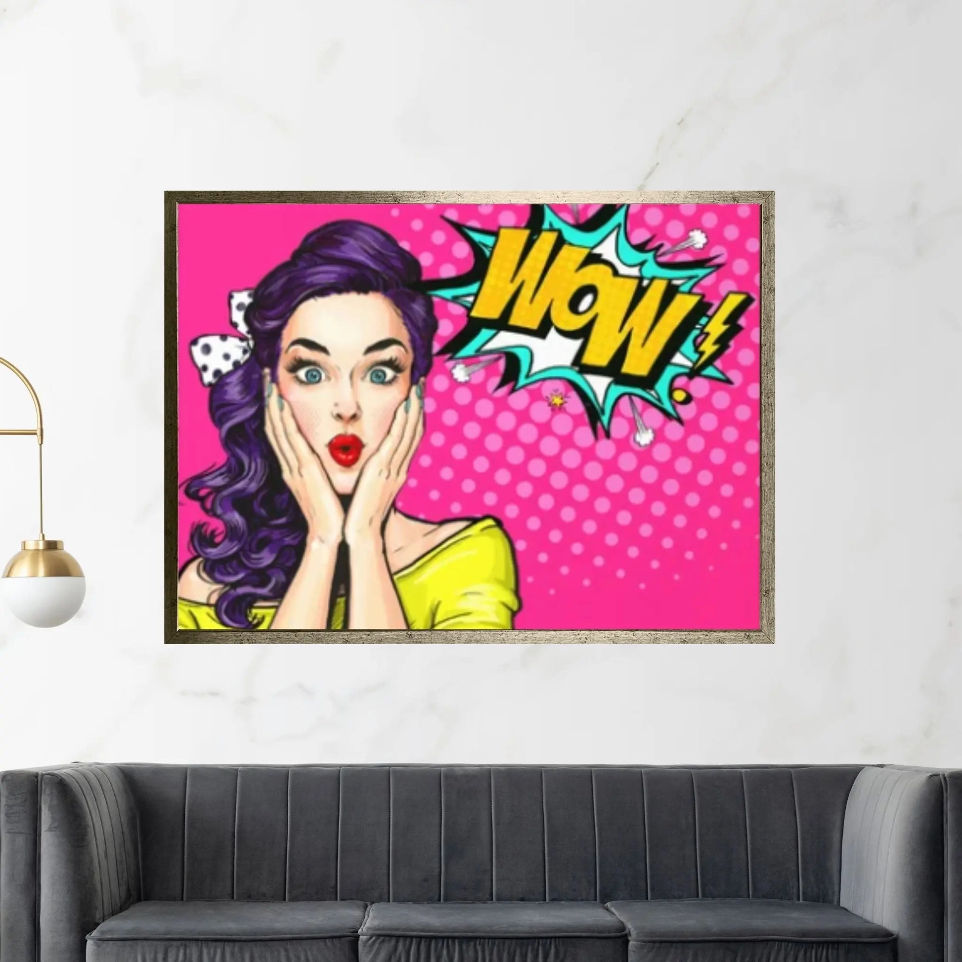 Pop Art Woman Wall Art, Comic Pop Art, Retro Comic - Y Canvas