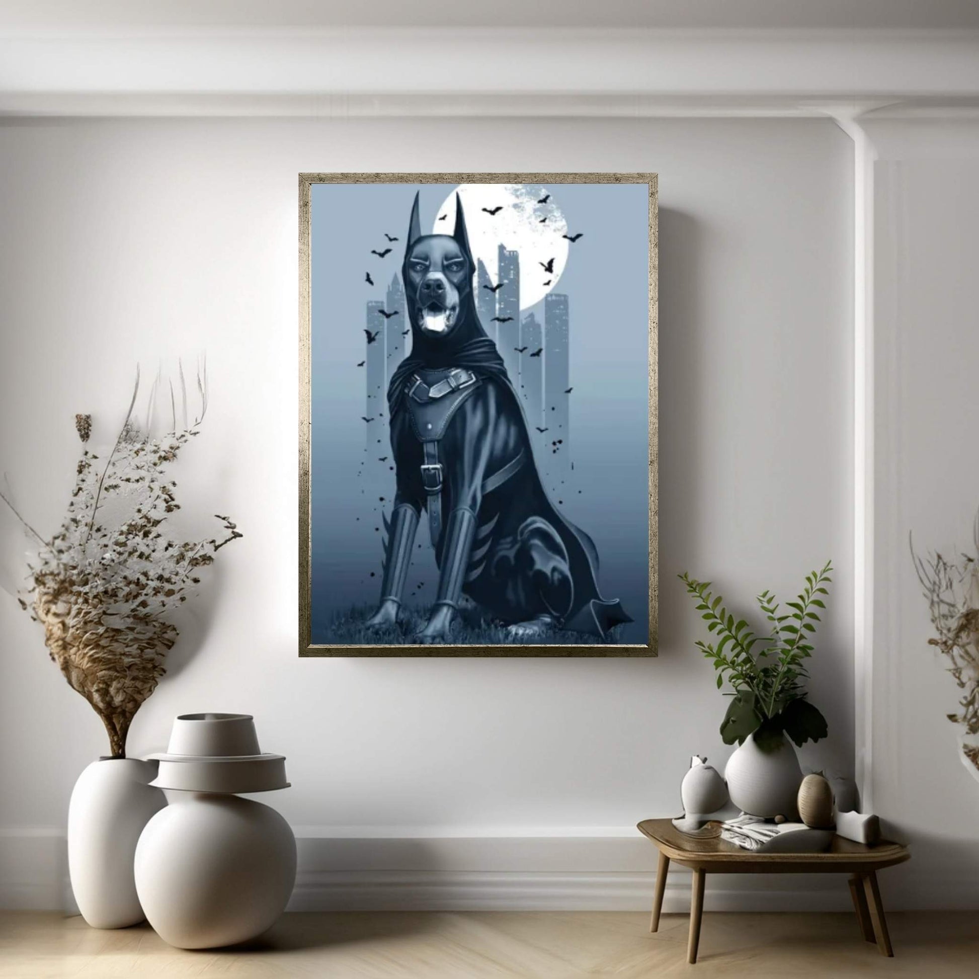 Doberman Canvas Wall Art - Y Canvas