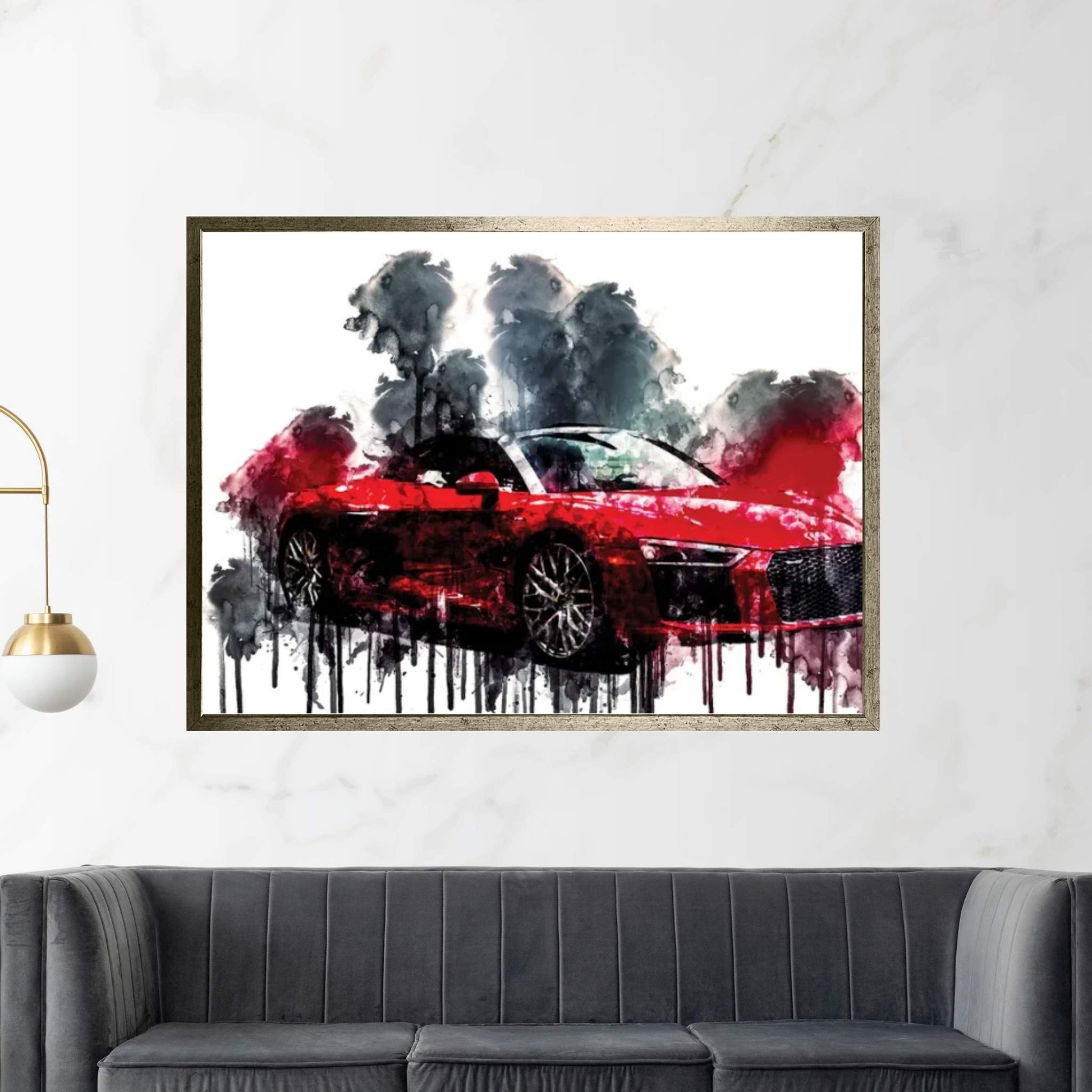 2018 Audi R8 Spyder V10 Plus Canvas Wall Art - Y Canvas