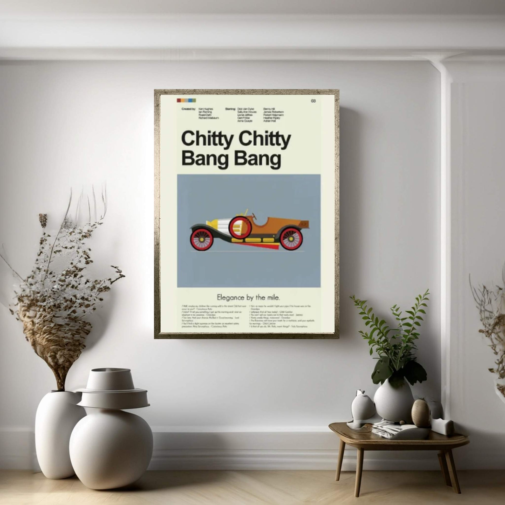 Chitty Chitty Bang Bang Canvas Wall Art - Y Canvas