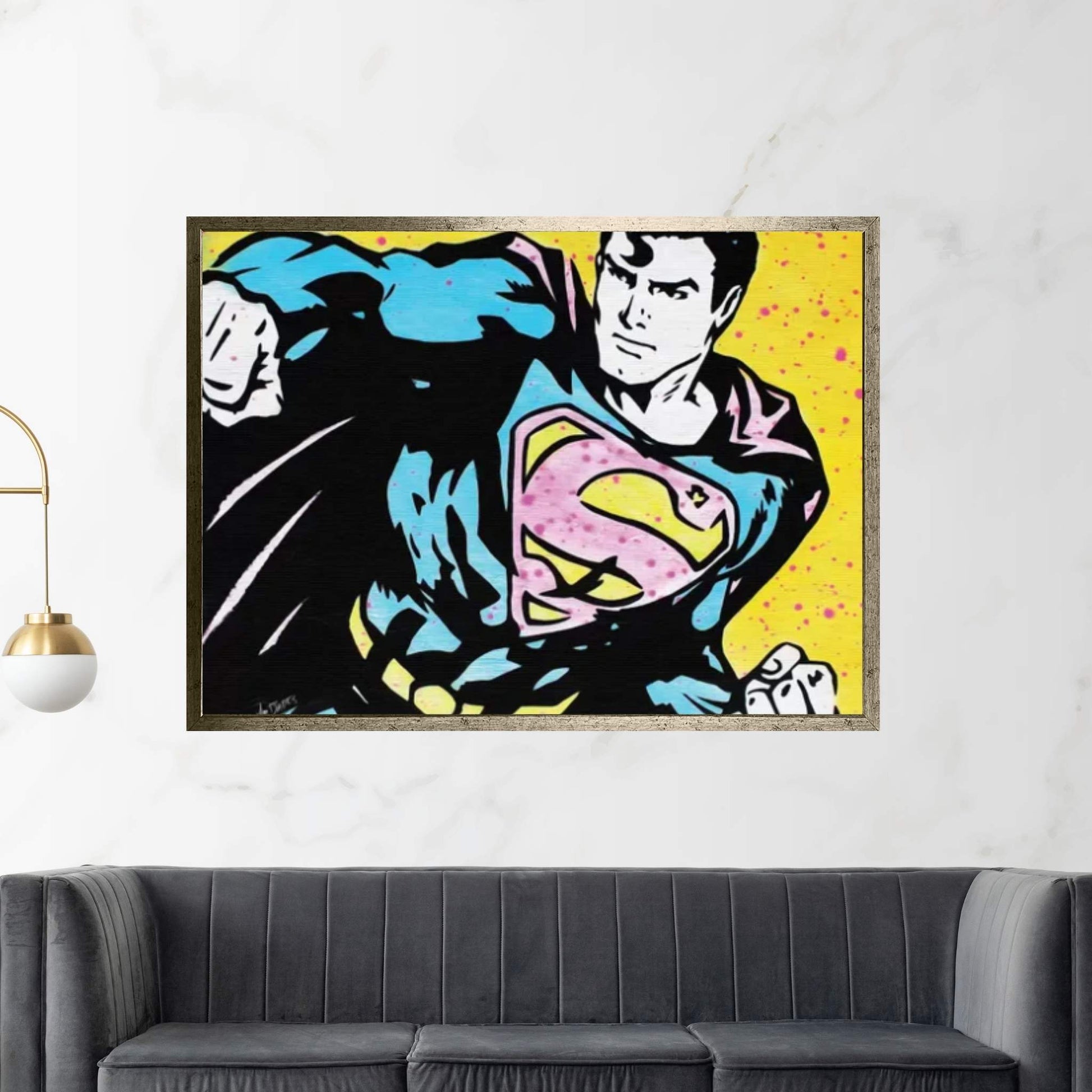 Superman Canvas Wall Art - Y Canvas