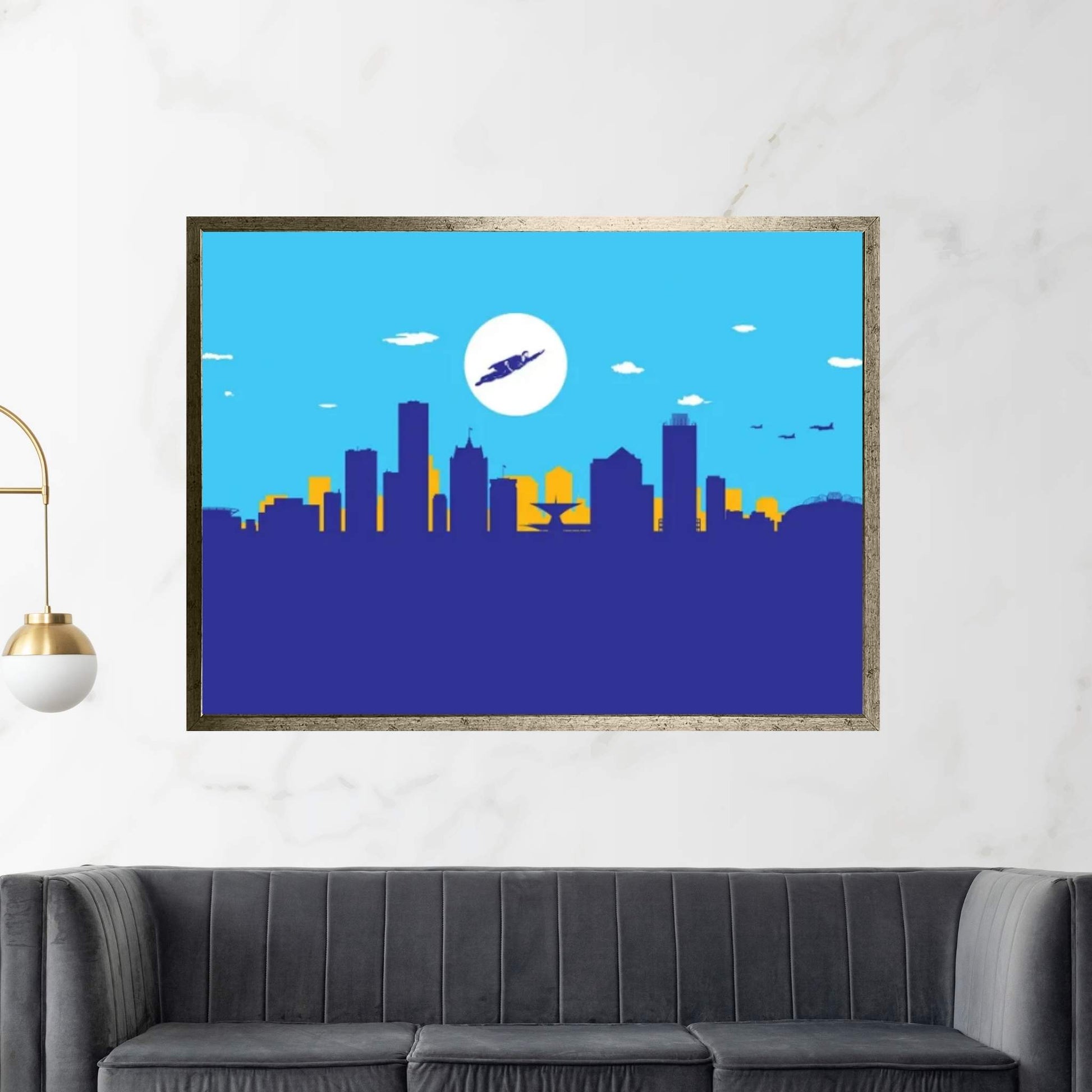 Milwaukee Superhero Canvas Wall Art - Y Canvas