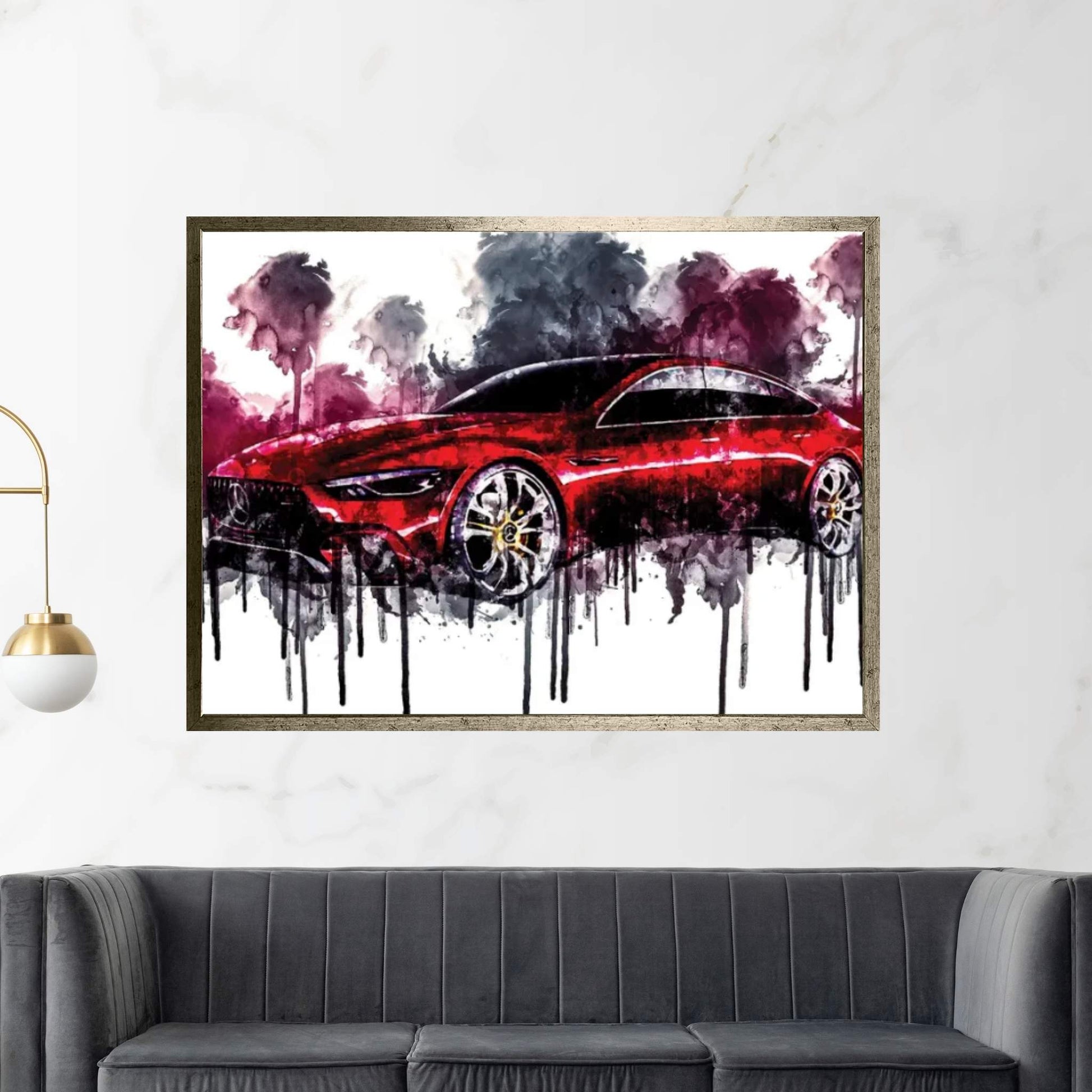 2017 Mercedes AMG GT Concept Vehicle CLXXXV Canvas Wall Art - Y Canvas