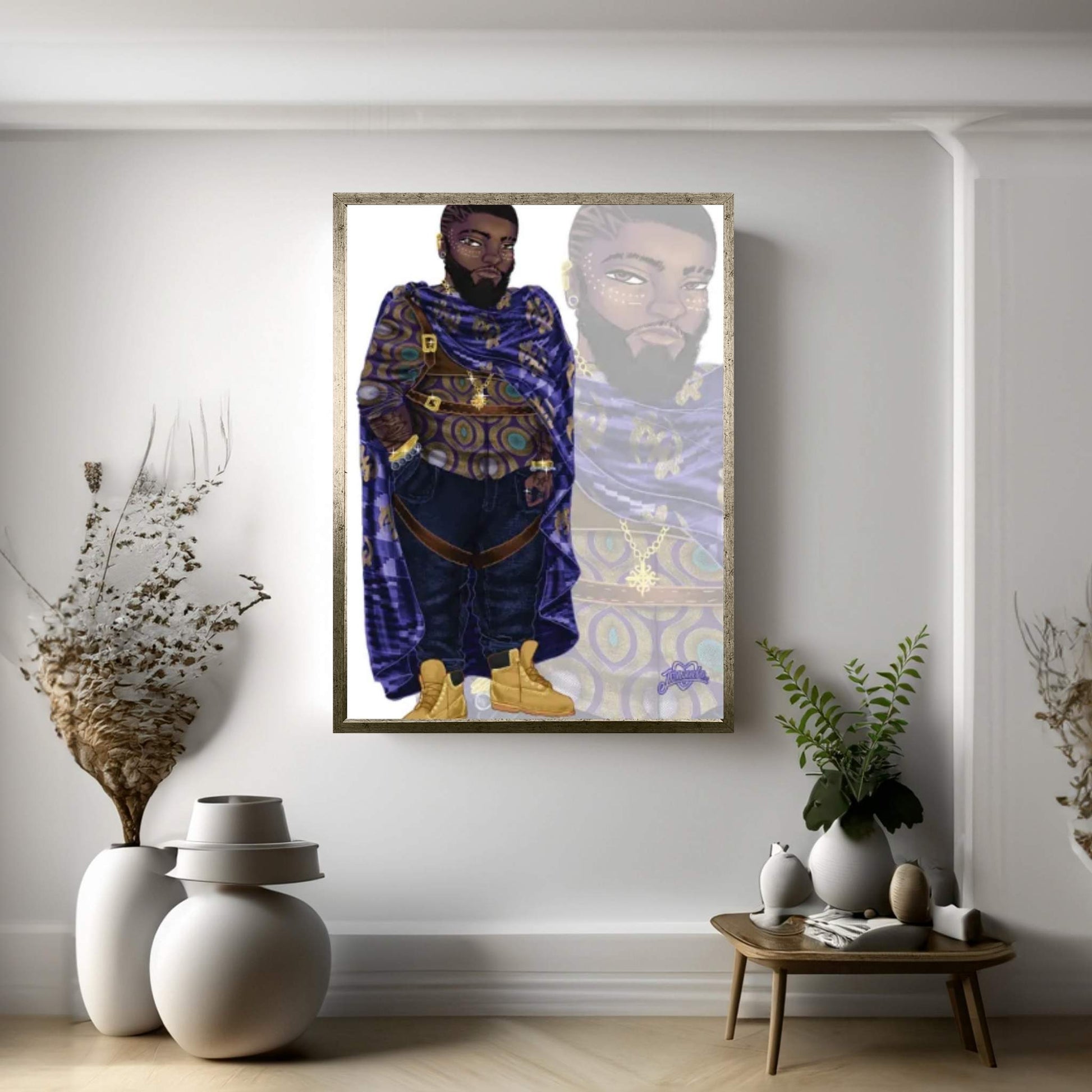 Wakanda Fashion (Look 6) Canvas Wall Art - Y Canvas