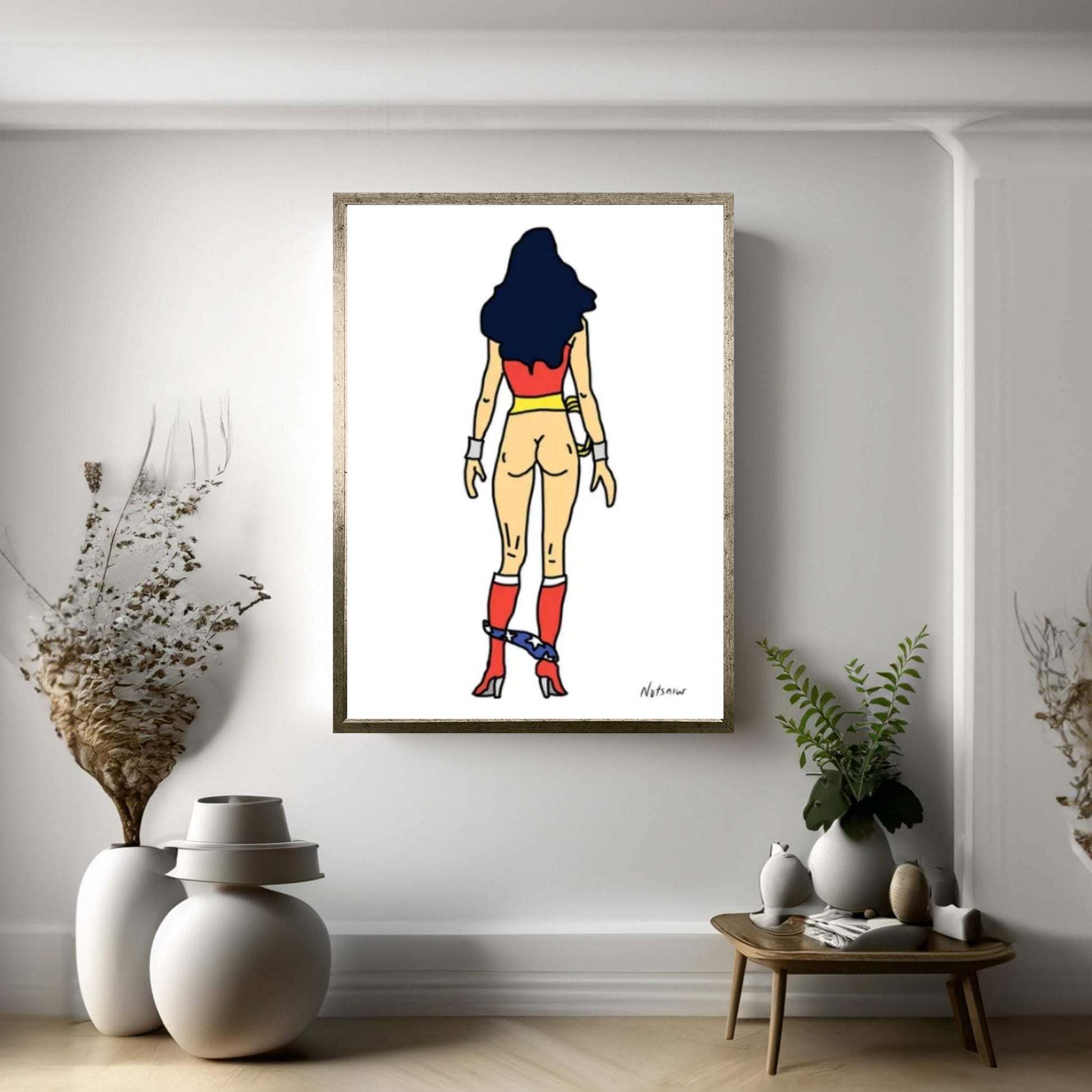 Wonder Butt I Canvas Wall Art - Y Canvas