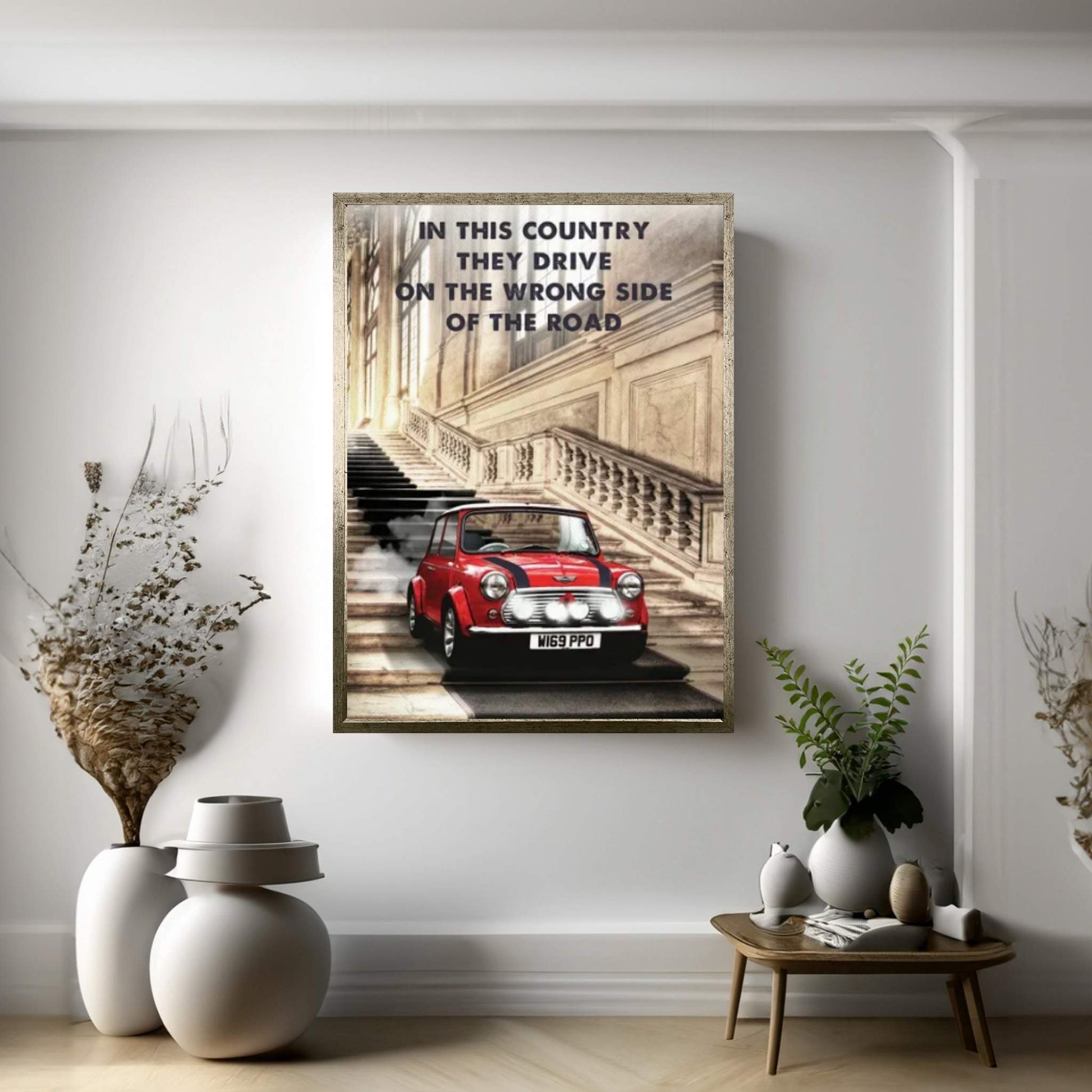 The Italian Job Canvas Wall Art - Y Canvas